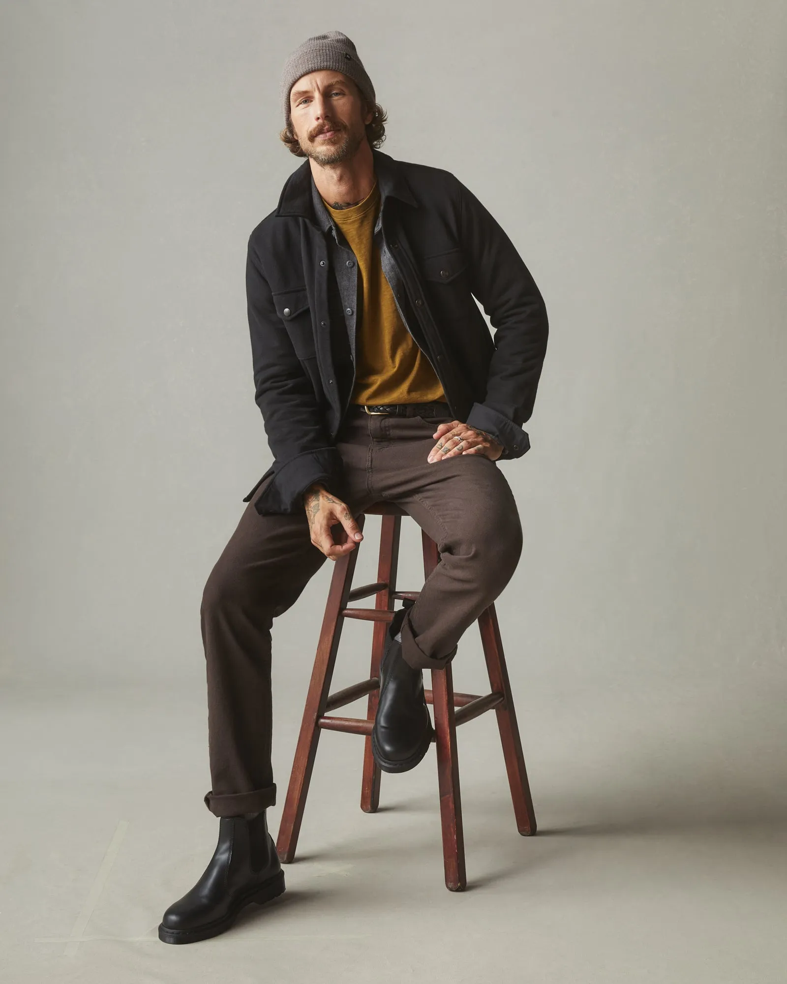 Men's Roughneck Pant Straight - Chocolate Brown sold by American Giant product image thumbnail 5