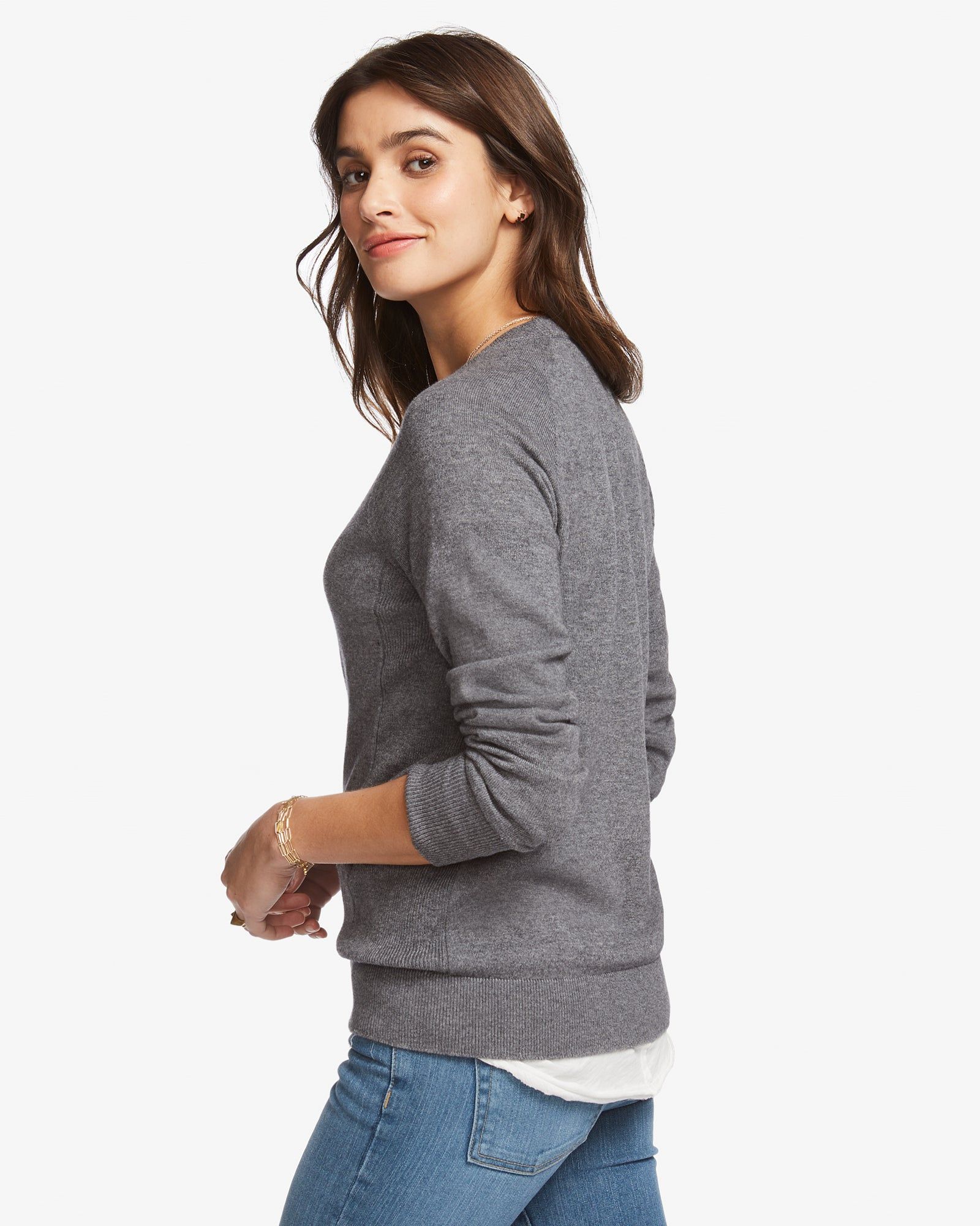 Merino Wool Crew Sweater - Chalkboard Heather sold by American Giant product image thumbnail 6