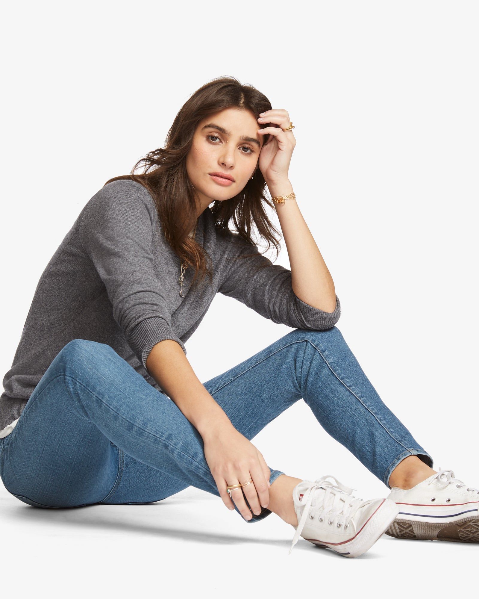 Merino Wool Crew Sweater - Chalkboard Heather sold by American Giant product image thumbnail 4