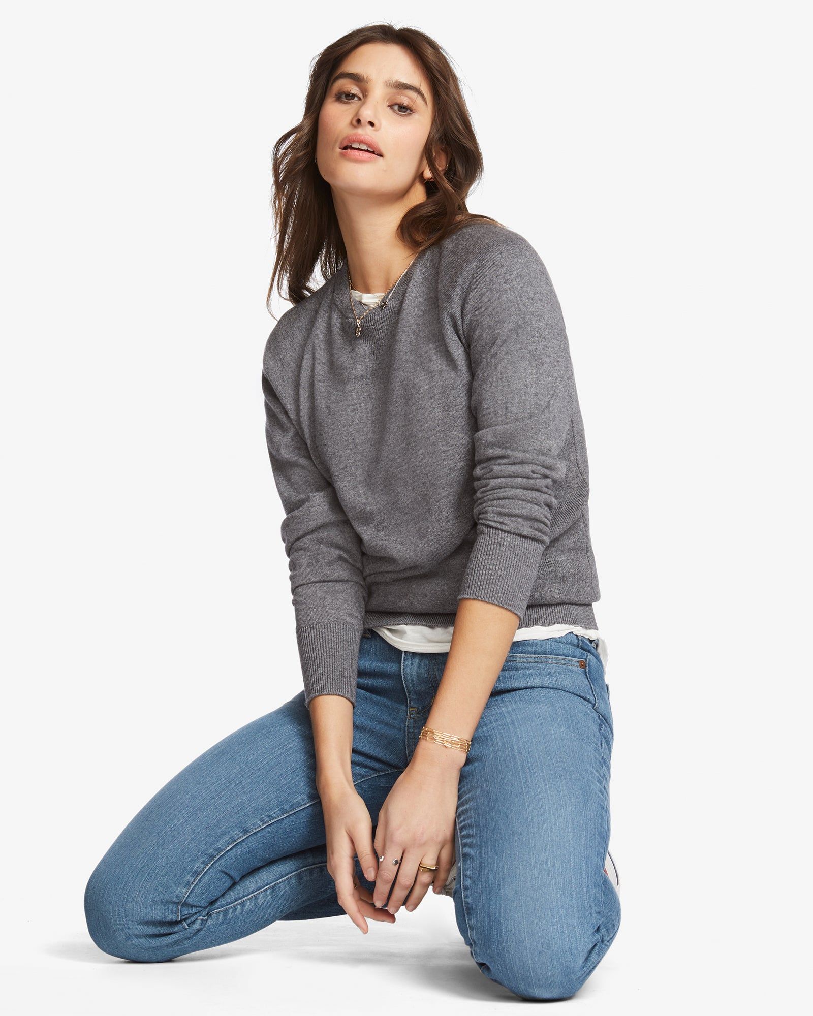 Merino Wool Crew Sweater - Chalkboard Heather sold by American Giant product image thumbnail 3