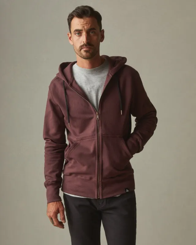Classic Full Zip - Puce sold by American Giant