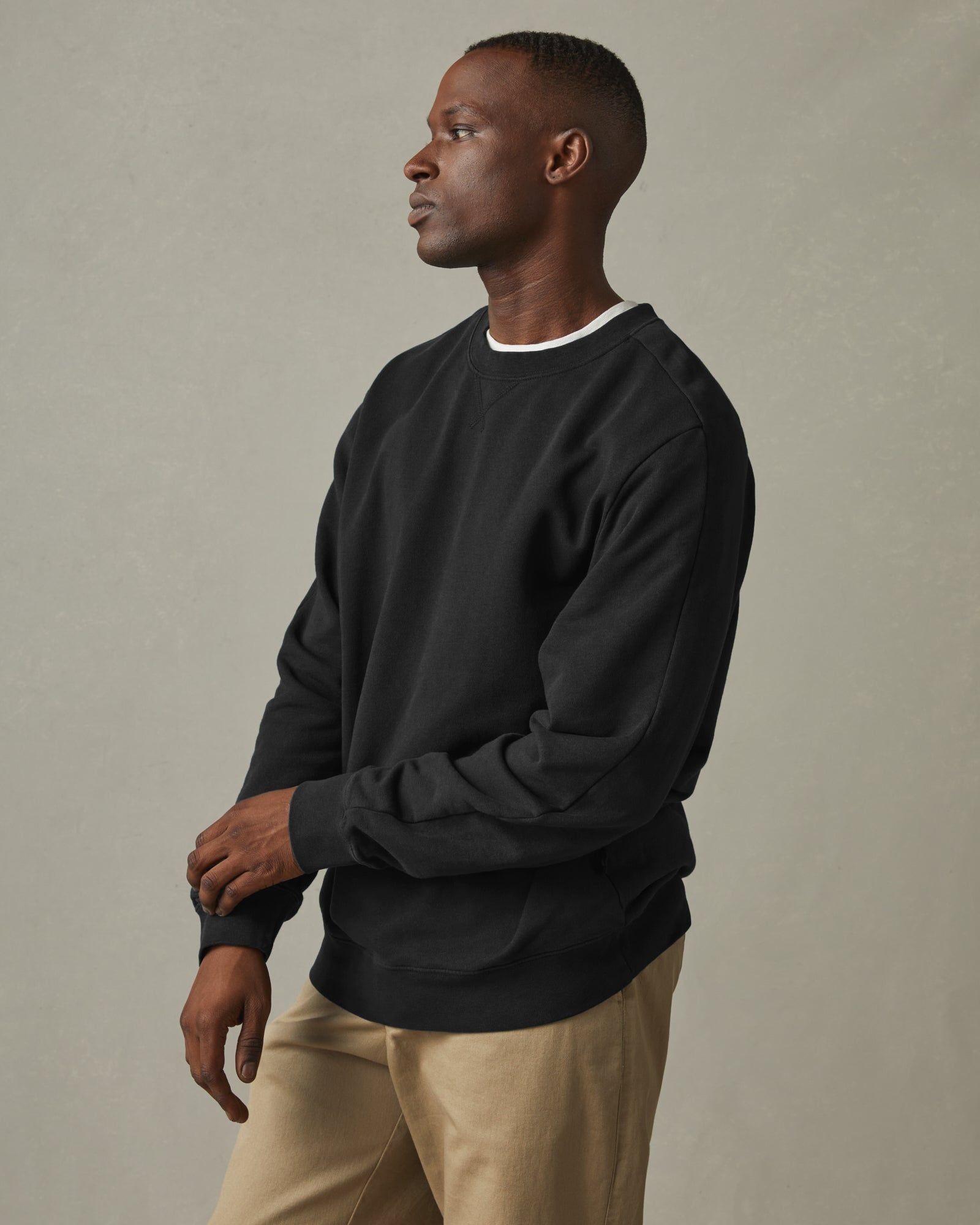 Men's Premium Midweight Crew - Black sold by American Giant product image thumbnail 2