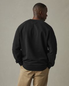 Men's Premium Midweight Crew - Black sold by American Giant