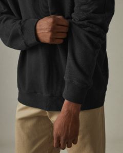 Men's Premium Midweight Crew - Black sold by American Giant