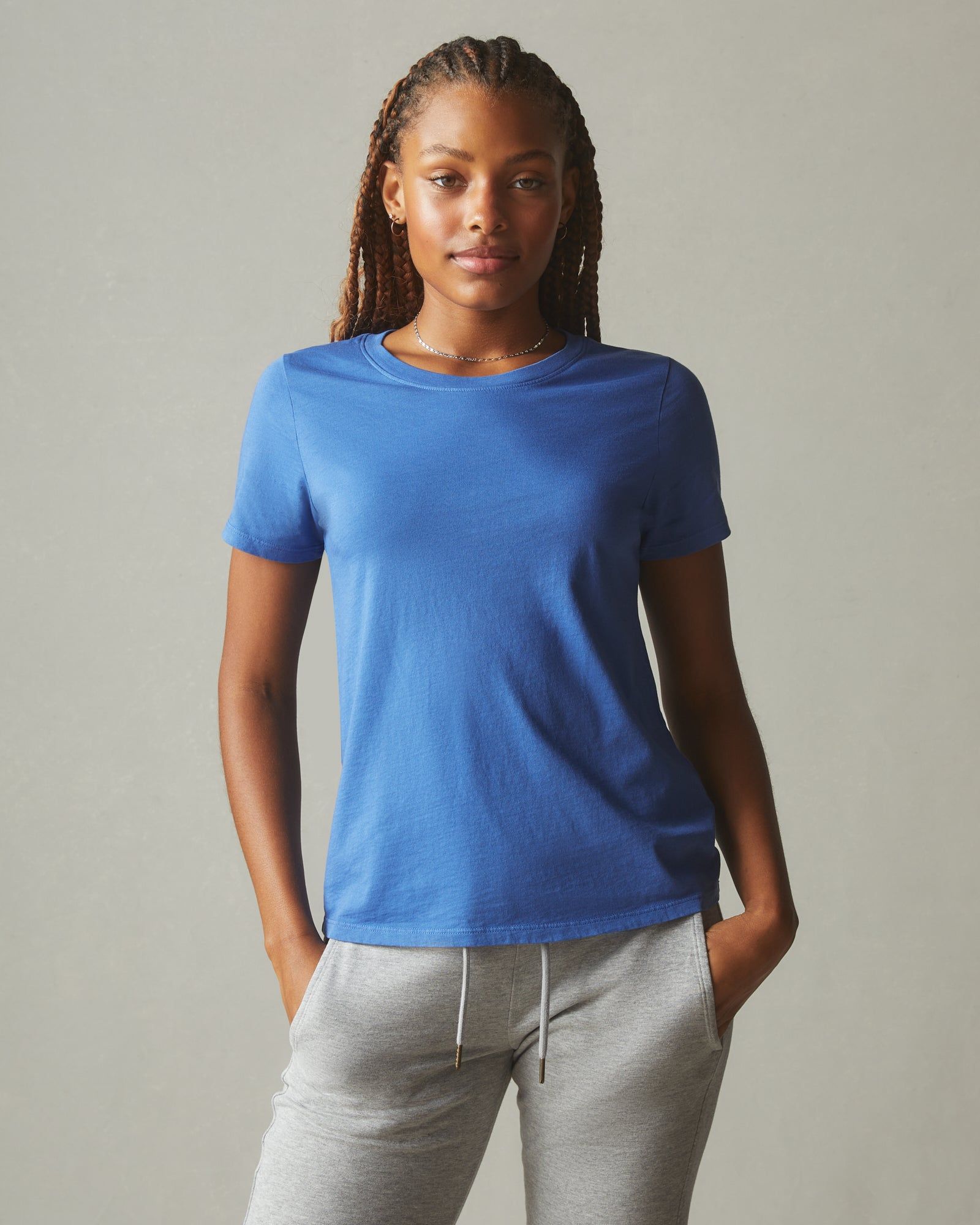 Classic Cotton Crew Tee - Novean Navy sold by American Giant