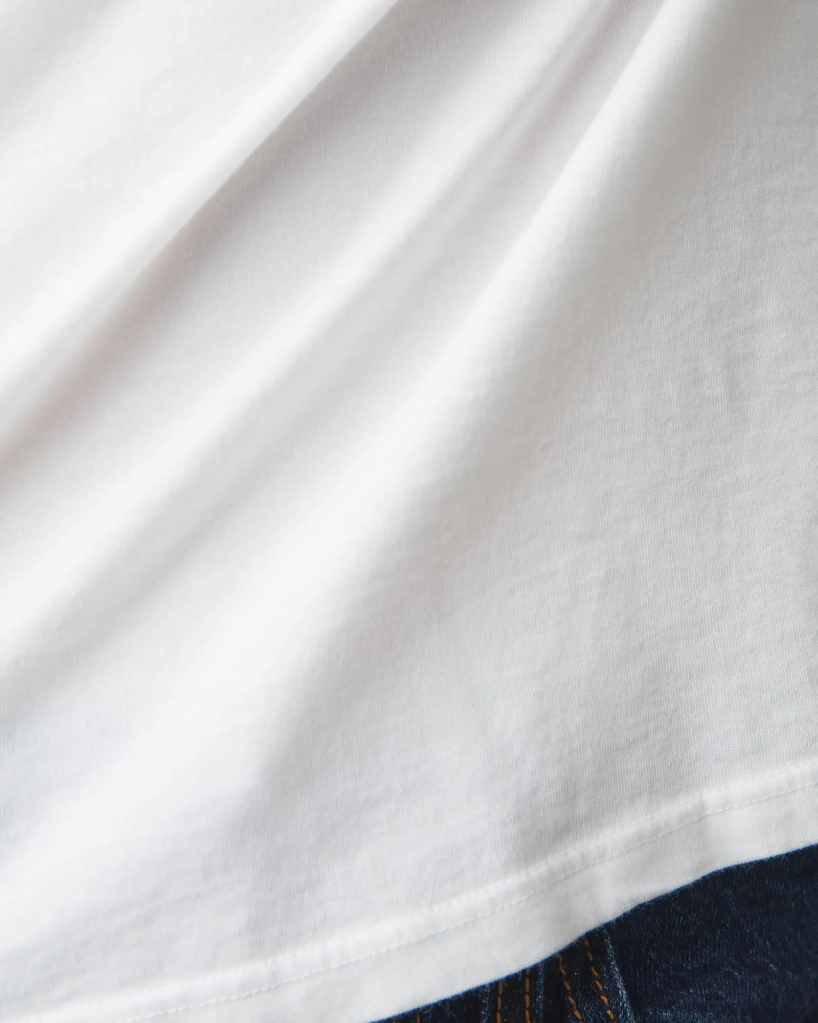 Women's Classic Cotton Crew Tee - White sold by American Giant product image thumbnail 4