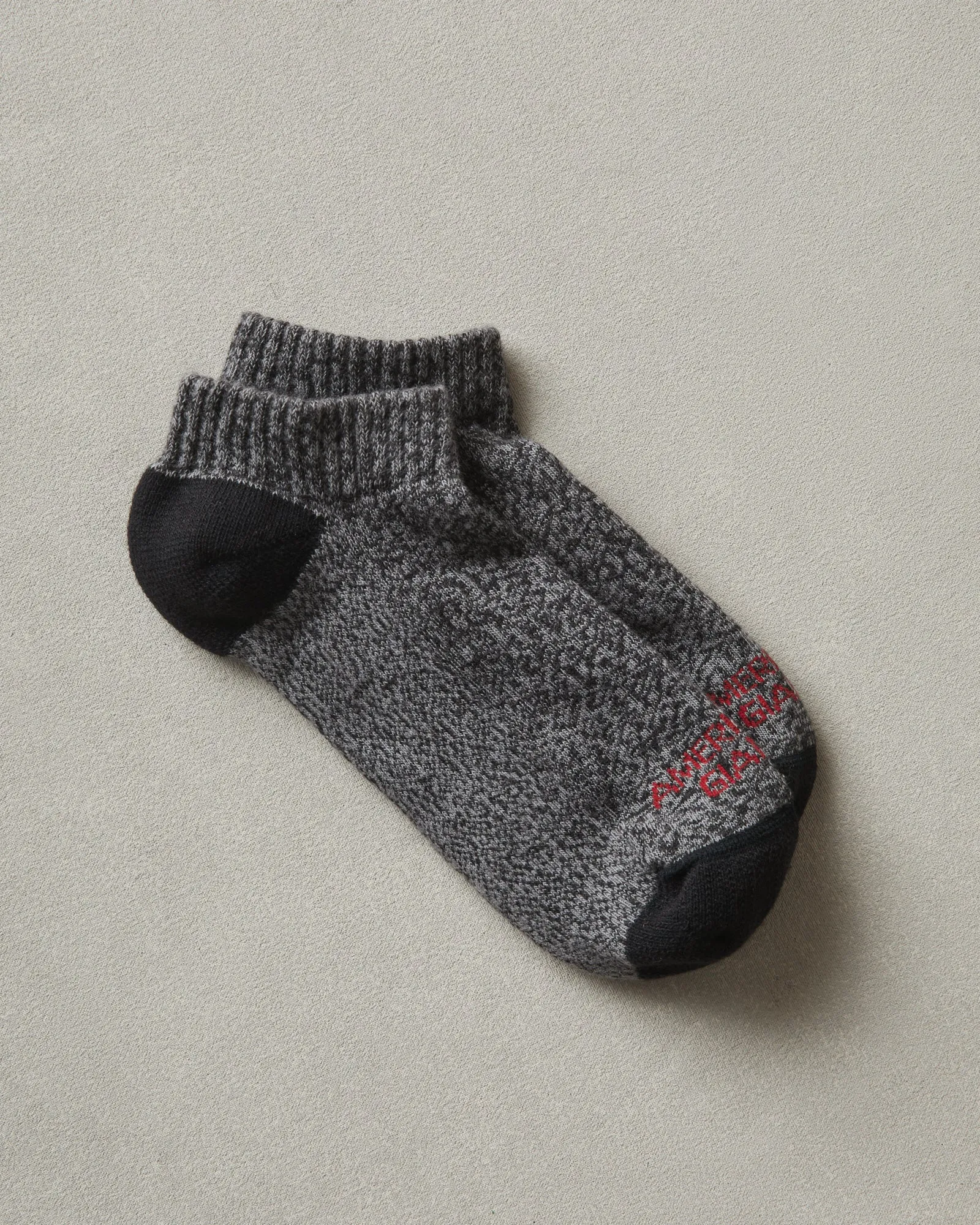 Ankle Socks - Marl Charcoal sold by American Giant