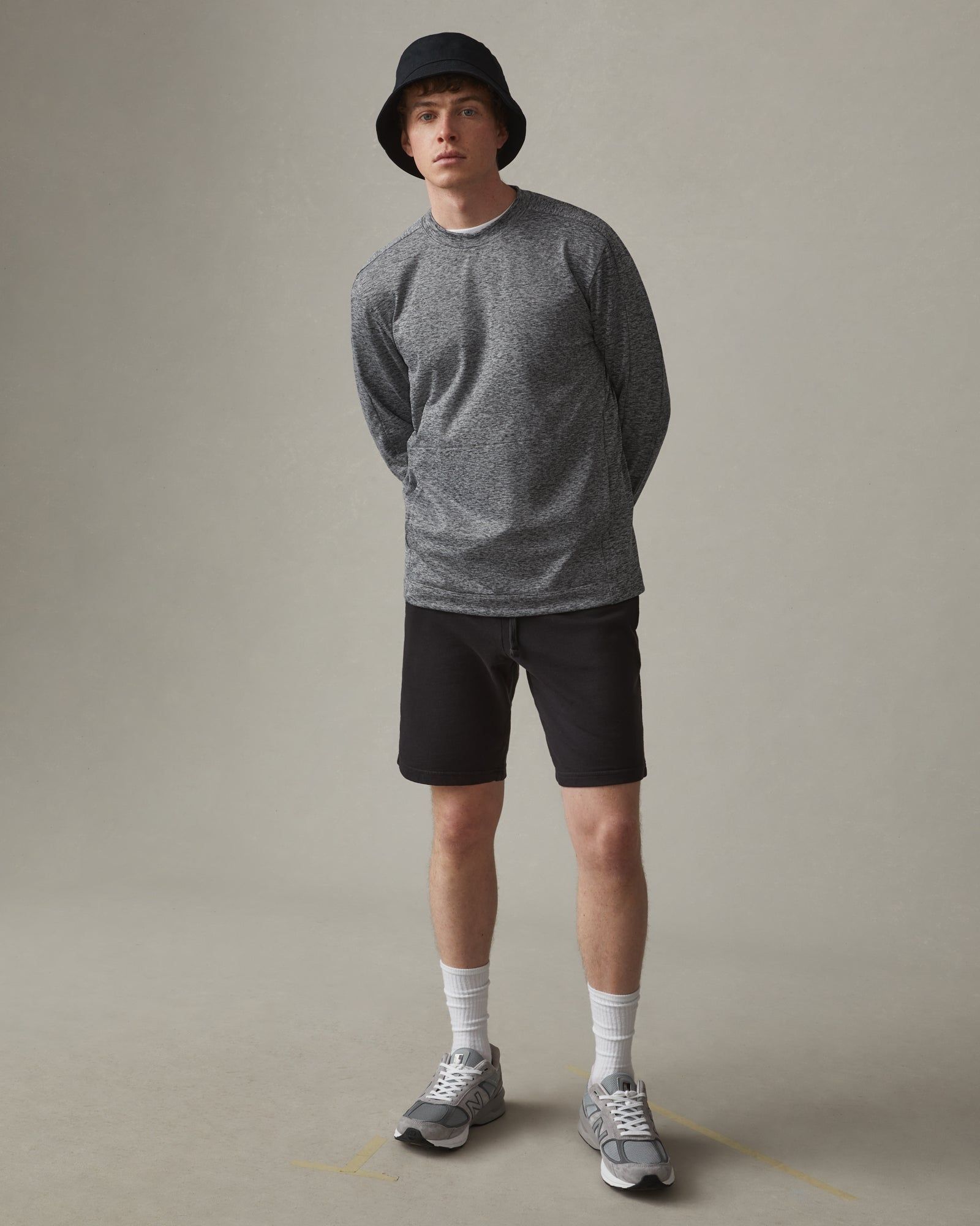 Aerial Lightweight Crew - Stone Heather sold by American Giant