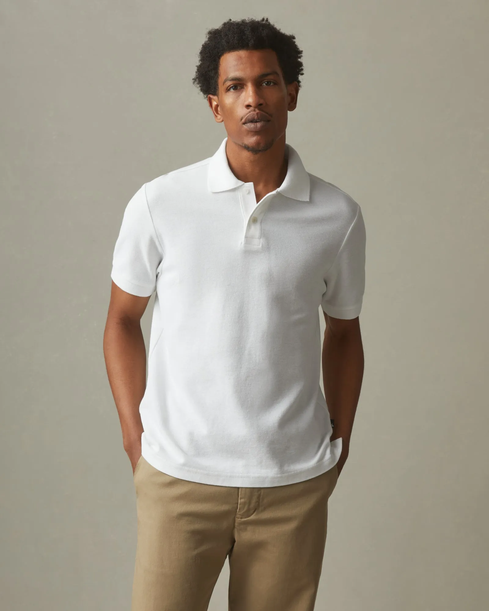 Men's Standard Polo - White sold by American Giant product image thumbnail 2