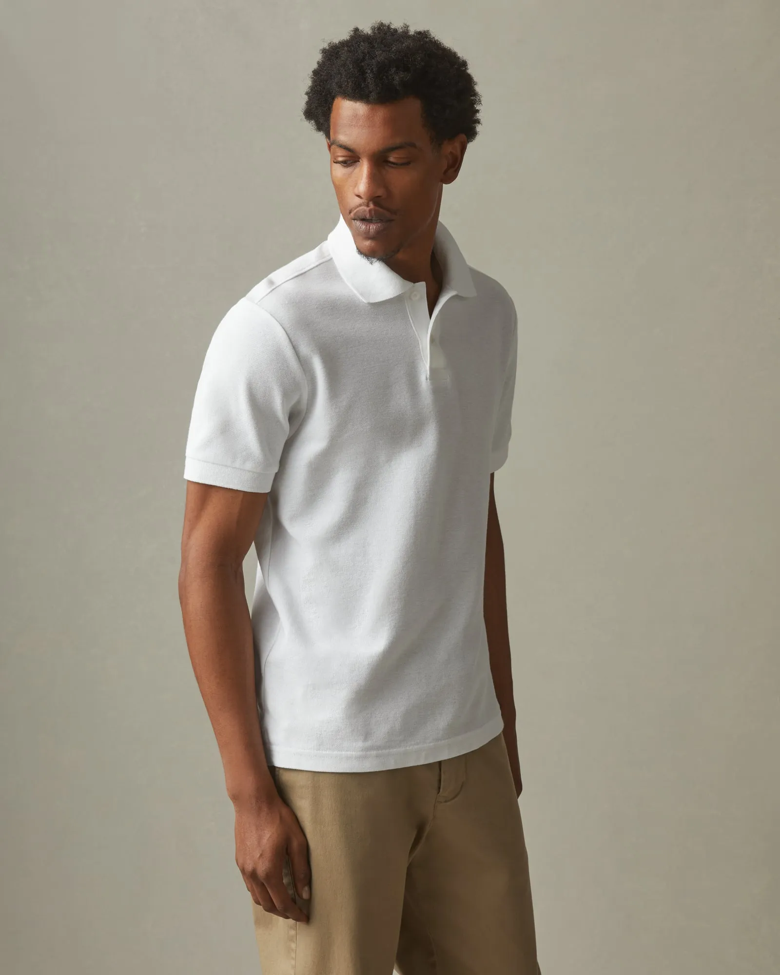 Men's Standard Polo - White sold by American Giant product image thumbnail 3