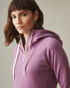 Women's Zipper Hoodie Dress - Argyle Purple sold by American Giant