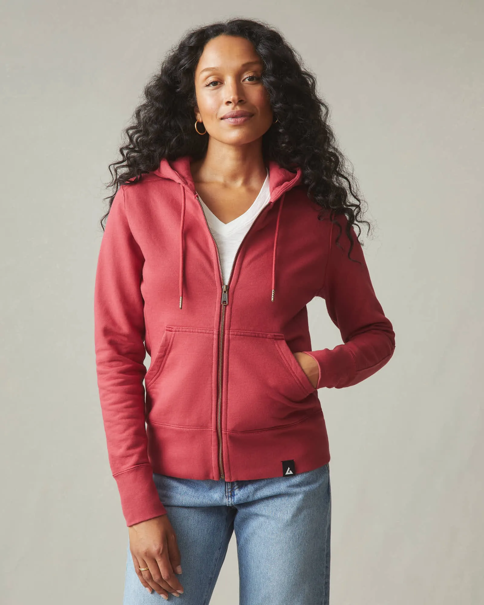 Classic Full Zip - Poppy sold by American Giant product image thumbnail 3