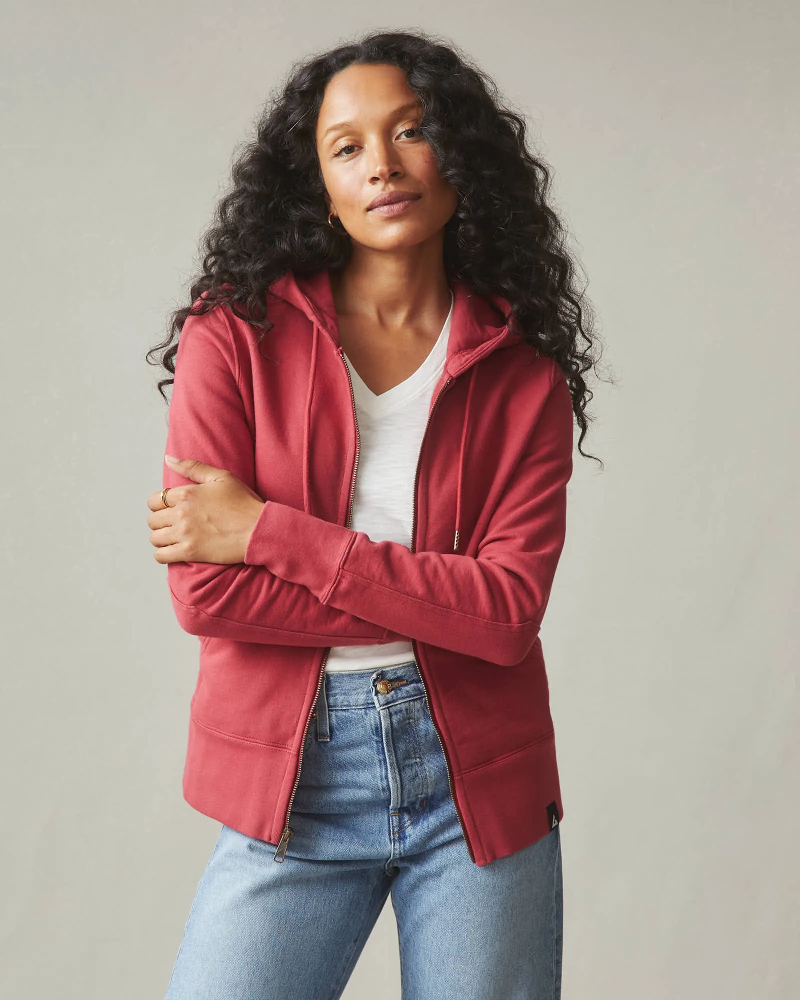 Classic Full Zip - Poppy sold by American Giant product image thumbnail 2