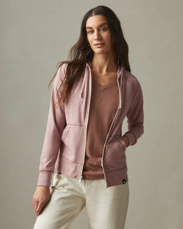 Lightweight Full Zip - Burlwood sold by American Giant