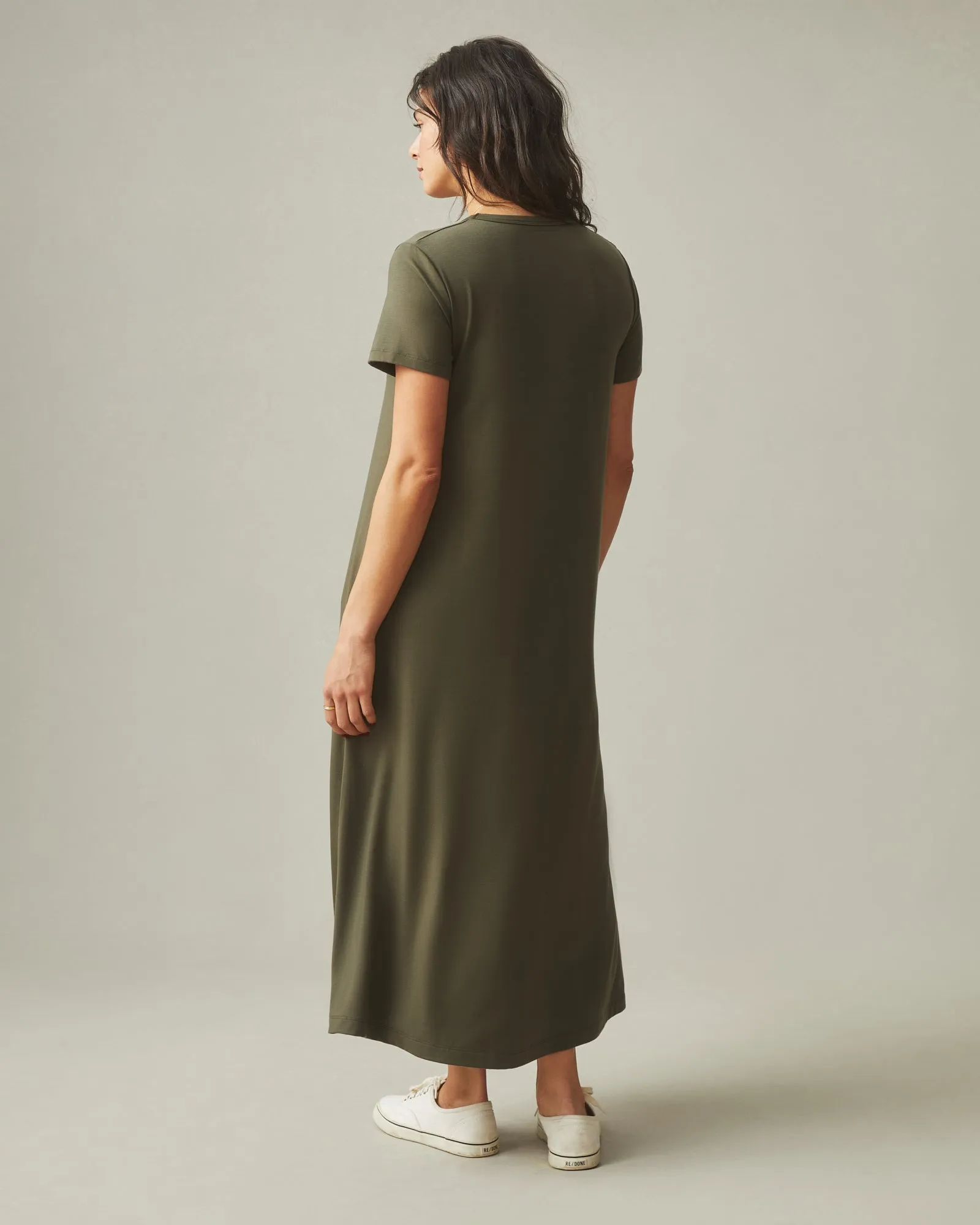Women's Flex Maxi Dress - Olive sold by American Giant product image thumbnail 4