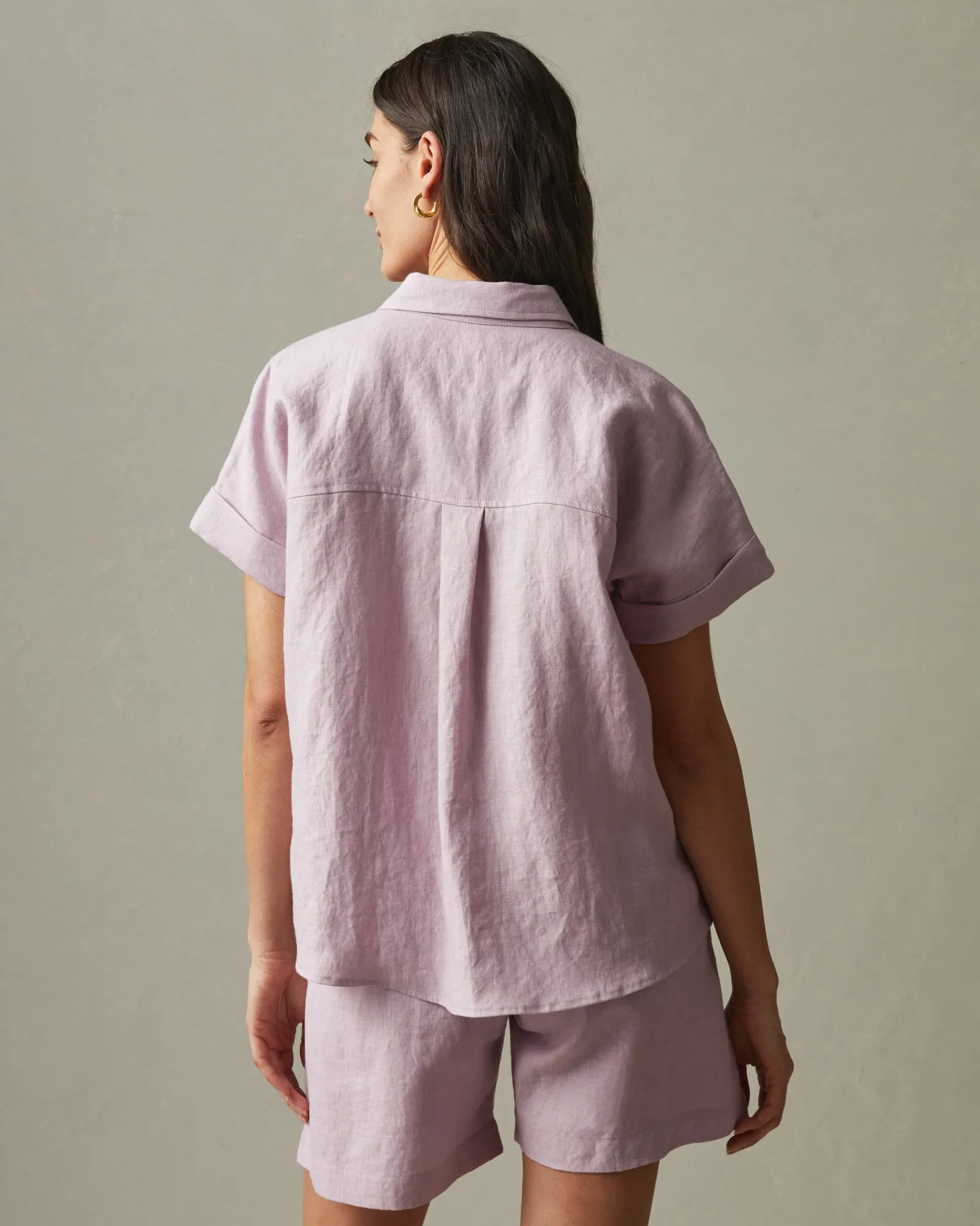 Women's Linen Shirt - Keepsake Lilac sold by American Giant product image thumbnail 2