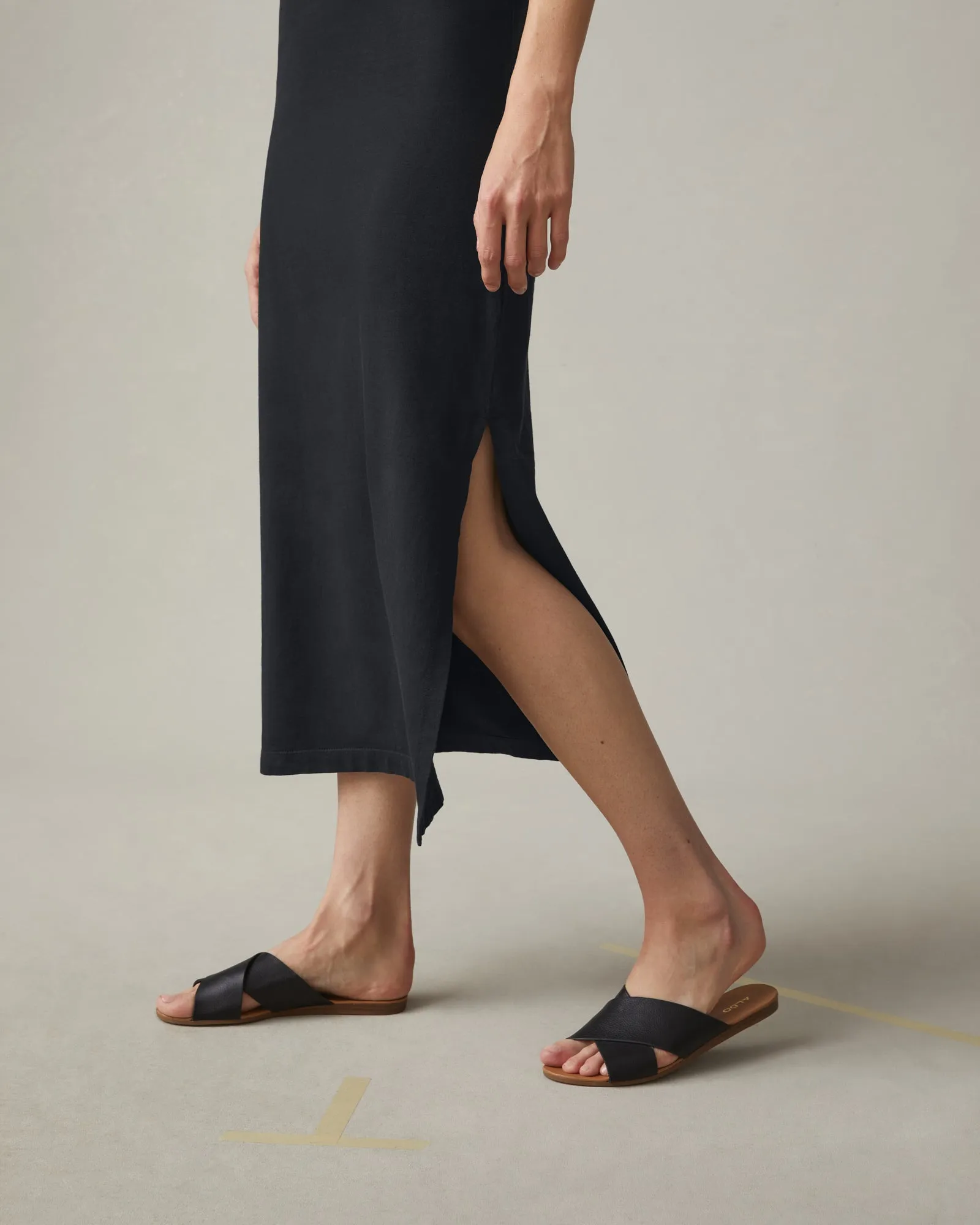 Women's Midi Tee Dress - Black sold by American Giant product image thumbnail 3