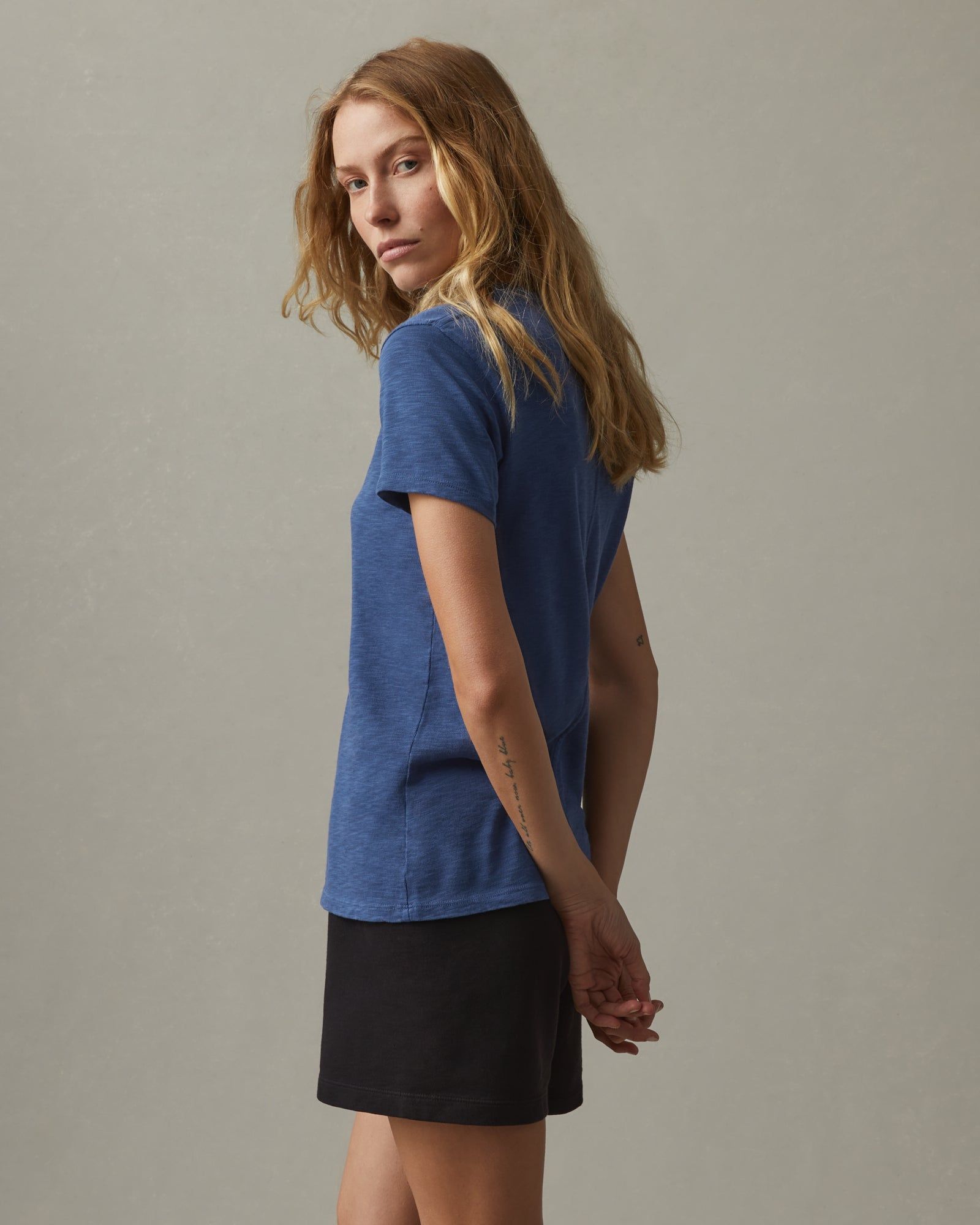 Premium Slub Crew Tee - Harbor Blue sold by American Giant product image thumbnail 2