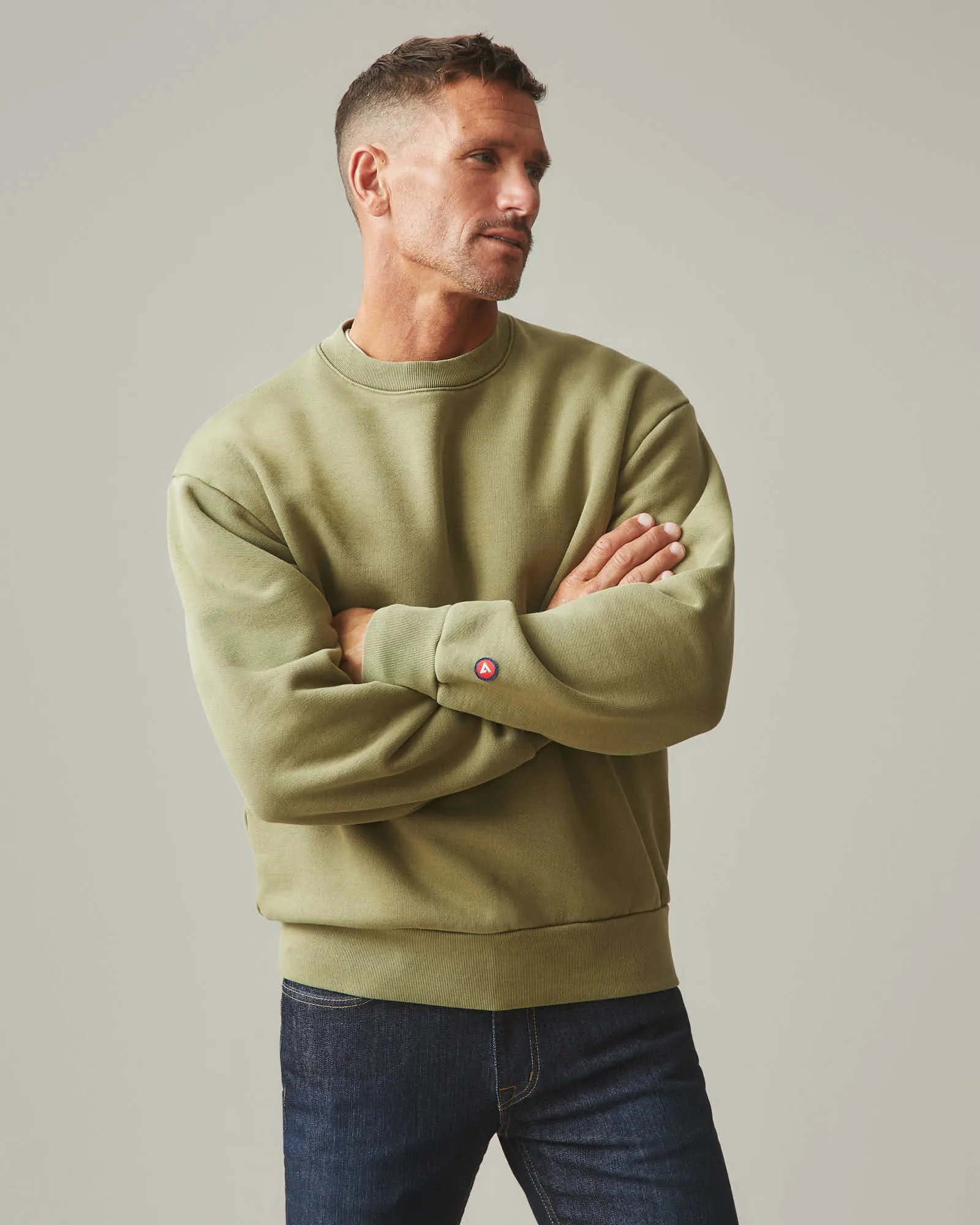 Unisex American Vintage Crew - Capulet Olive sold by American Giant product image thumbnail 4