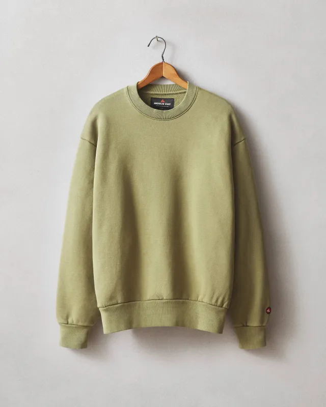 Unisex American Vintage Crew - Capulet Olive sold by American Giant