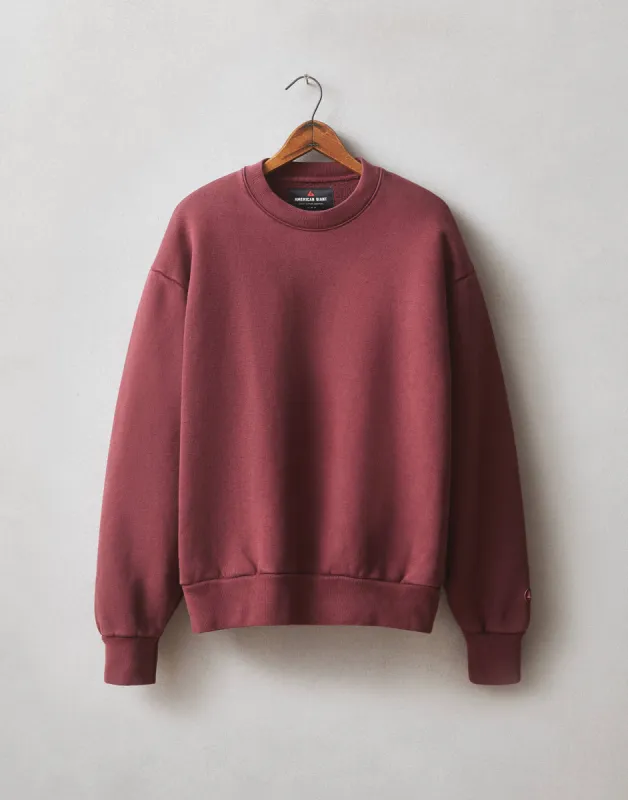 Unisex American Vintage Crew Sweatshirt - Zinfandel sold by American Giant