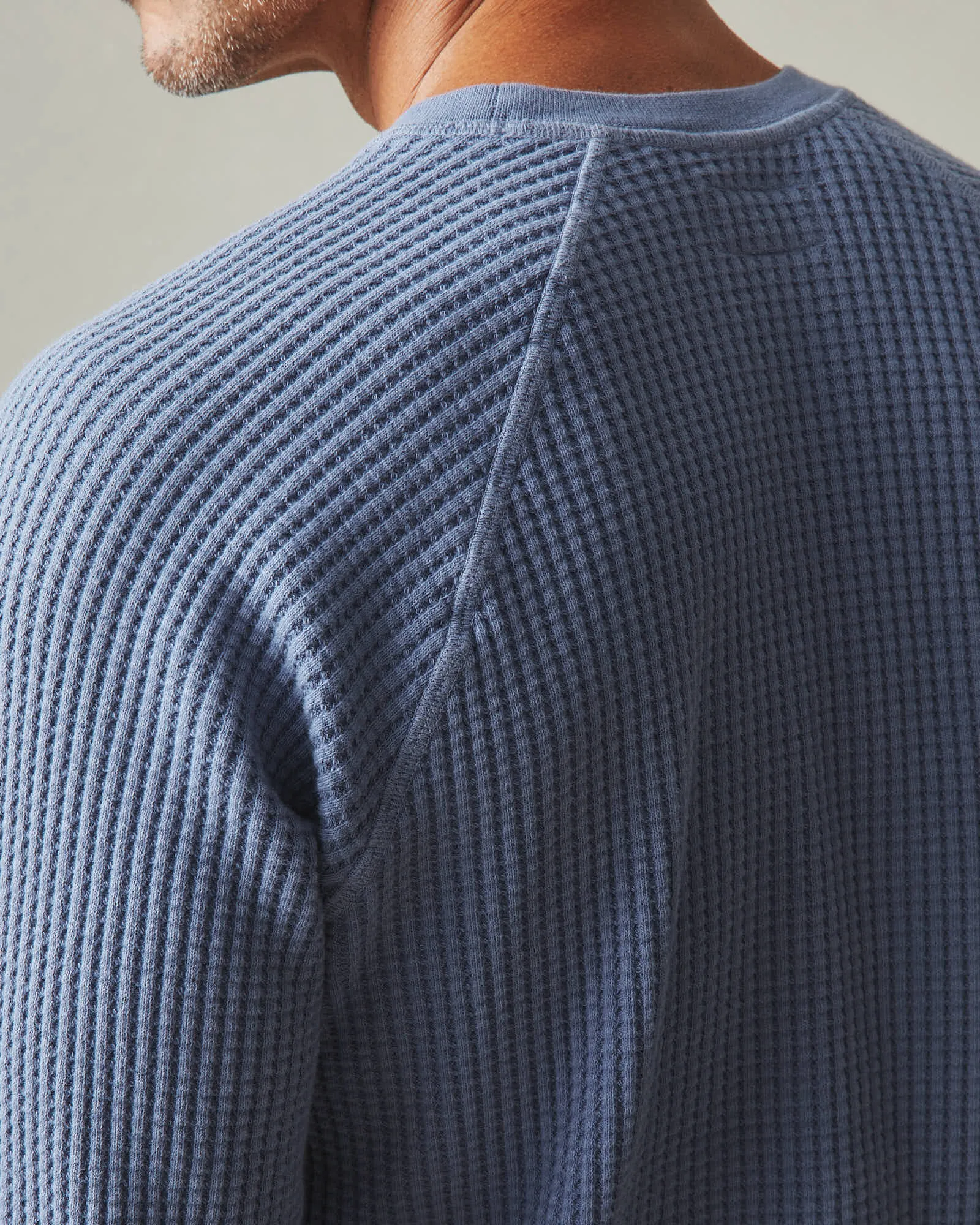 Waffle Crew Long Sleeve - Wild Wind sold by American Giant product image thumbnail 4