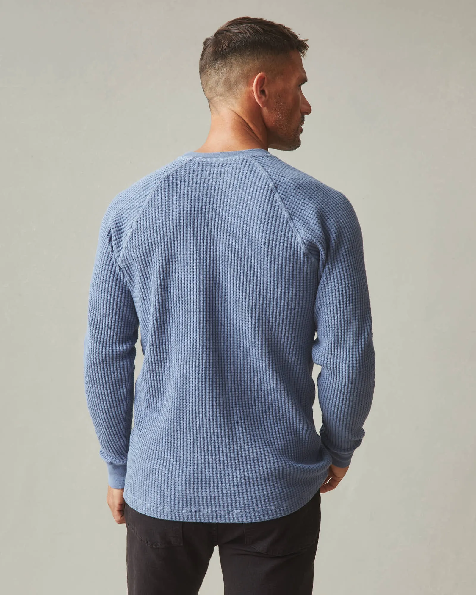 Waffle Crew Long Sleeve - Wild Wind sold by American Giant product image thumbnail 3