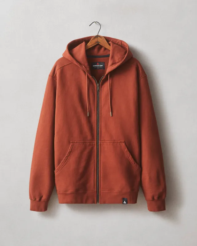 Men's Relaxed Classic Full Zip - Smoked Paprika sold by American Giant