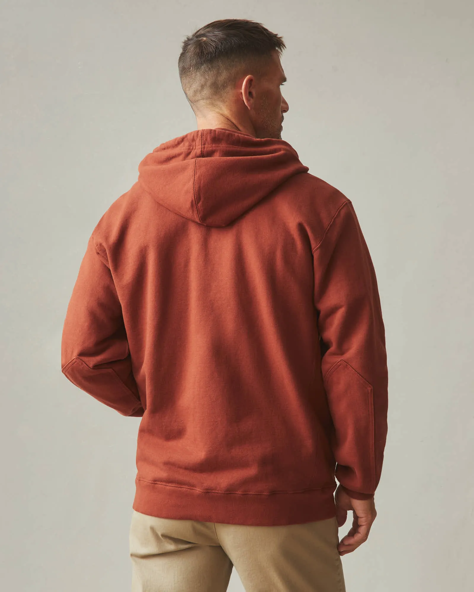 Men's Relaxed Classic Full Zip - Smoked Paprika sold by American Giant product image thumbnail 4