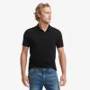 Men's Classic Cotton Polo - Black sold by American Giant