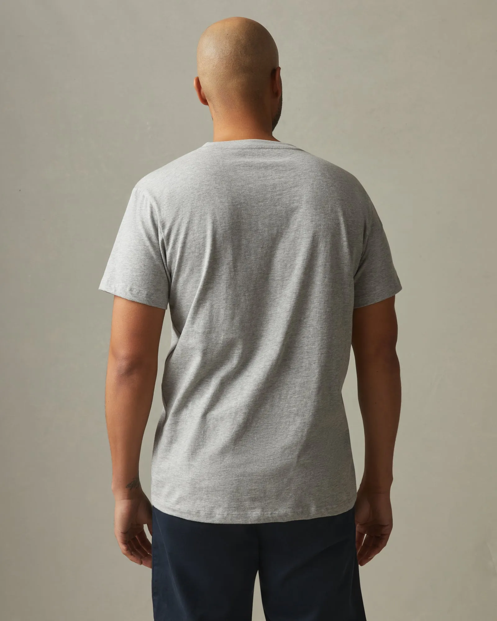 Classic Cotton V-neck Tee - Athletic Heather sold by American Giant product image thumbnail 3