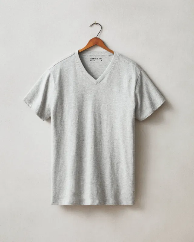 Classic Cotton V-neck Tee - Athletic Heather sold by American Giant