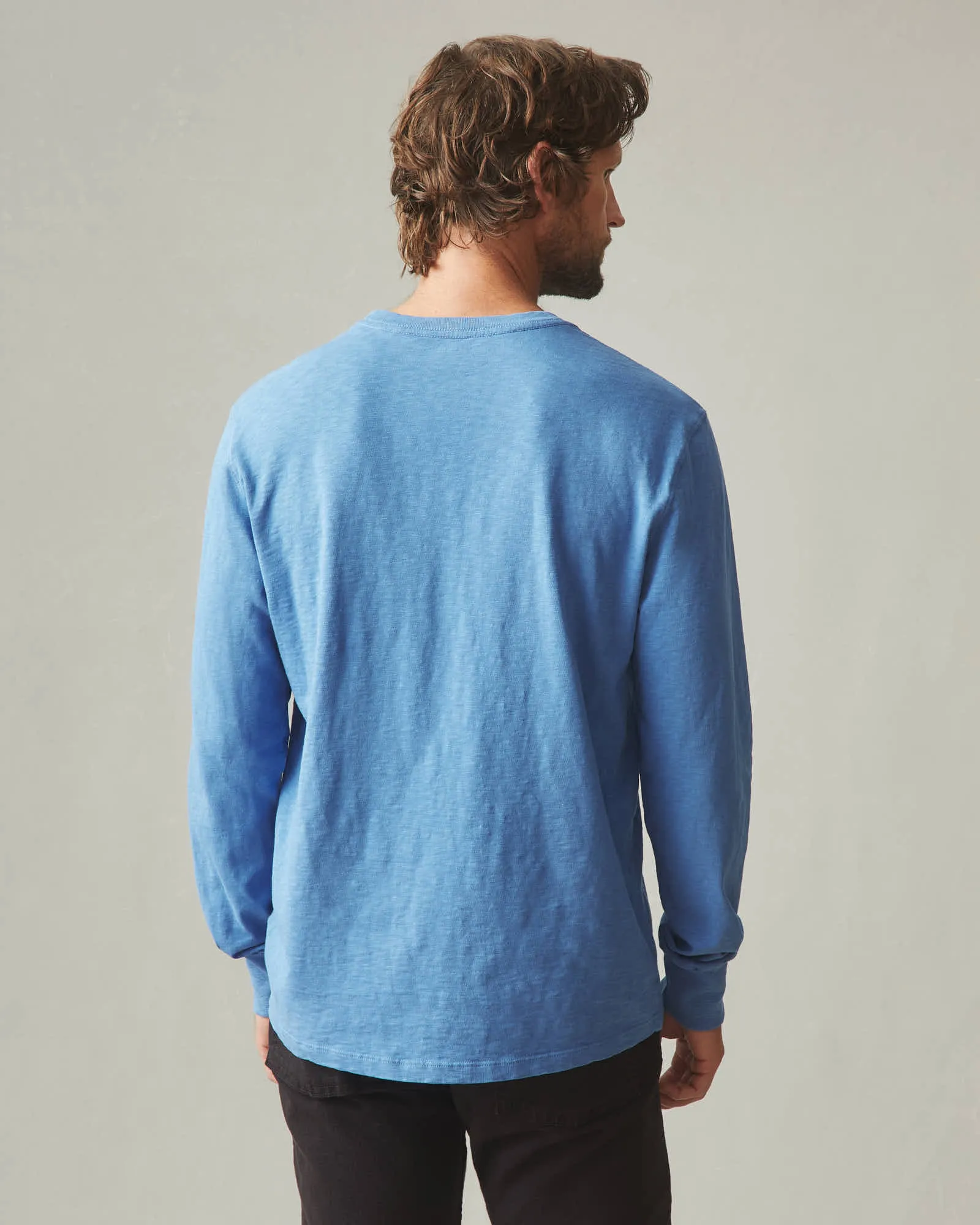 Men's Premium Slub Long Sleeve Crew Tee  - Riverside sold by American Giant product image thumbnail 3