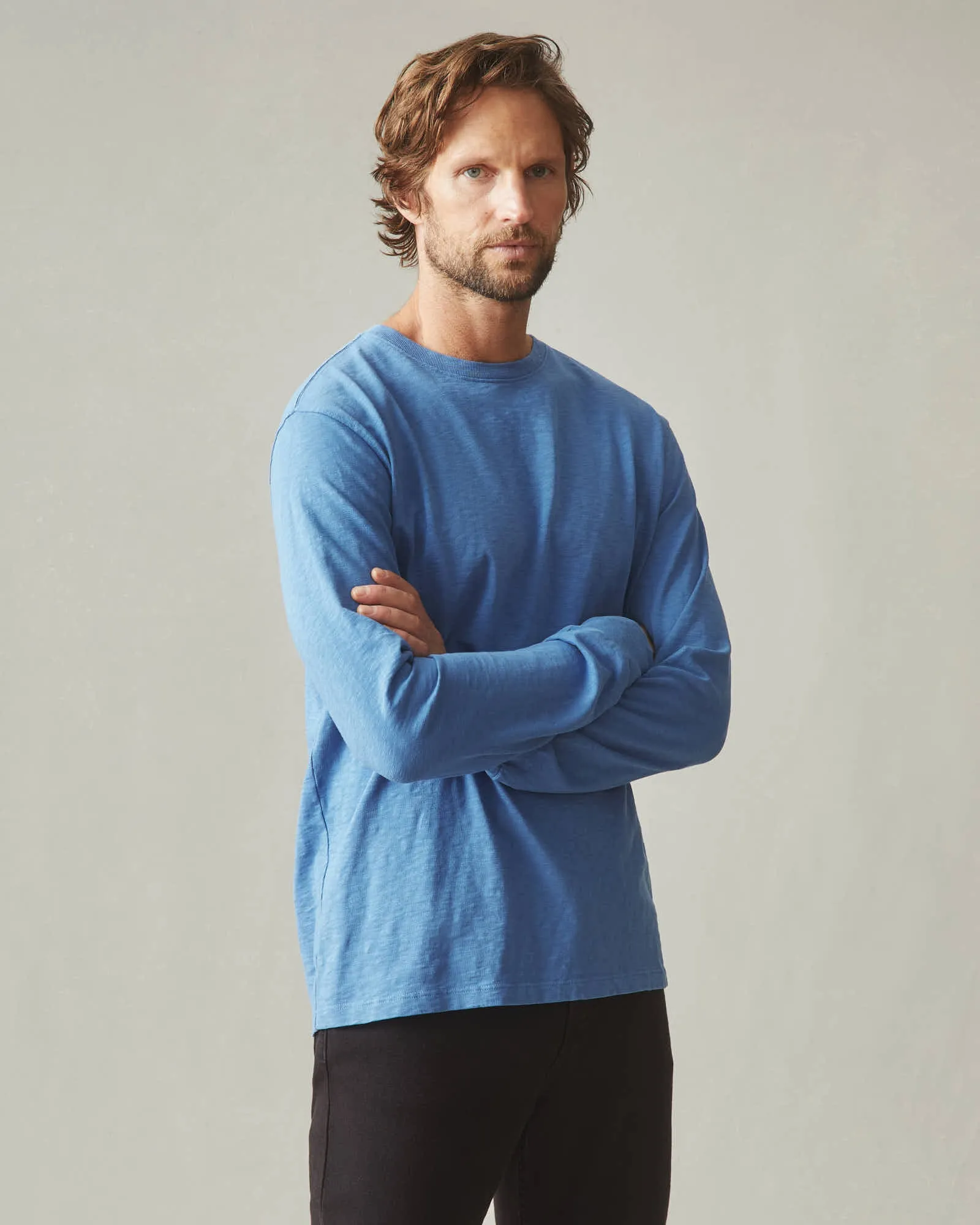 Men's Premium Slub Long Sleeve Crew Tee  - Riverside sold by American Giant product image thumbnail 2