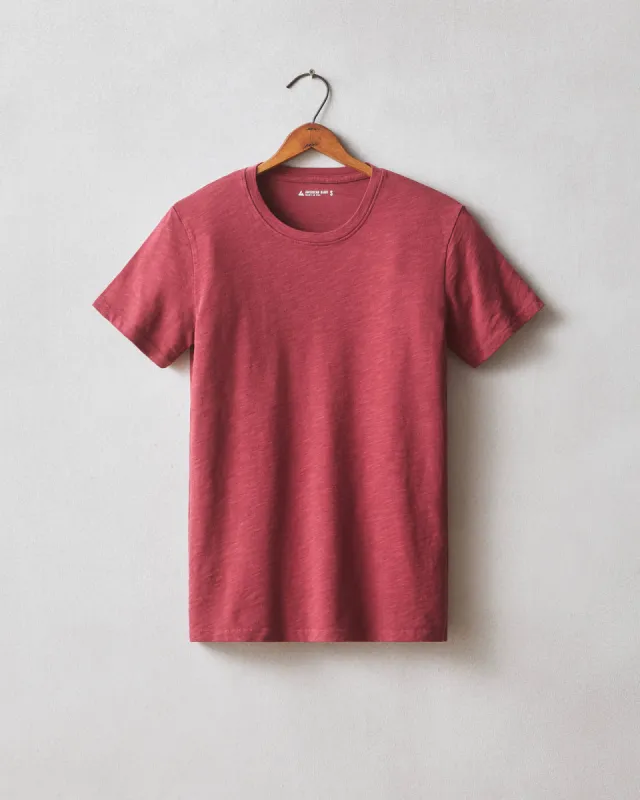 Women's Premium Slub Crew Tee - Tibetan Red sold by American Giant