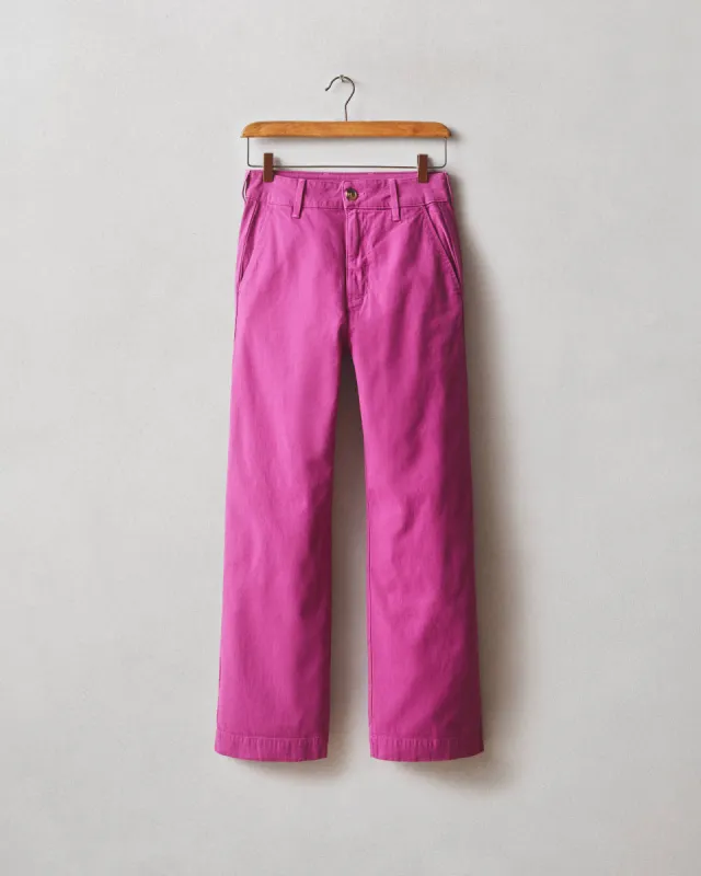 Women's Wide Leg Pant - Festive Fuchsia sold by American Giant