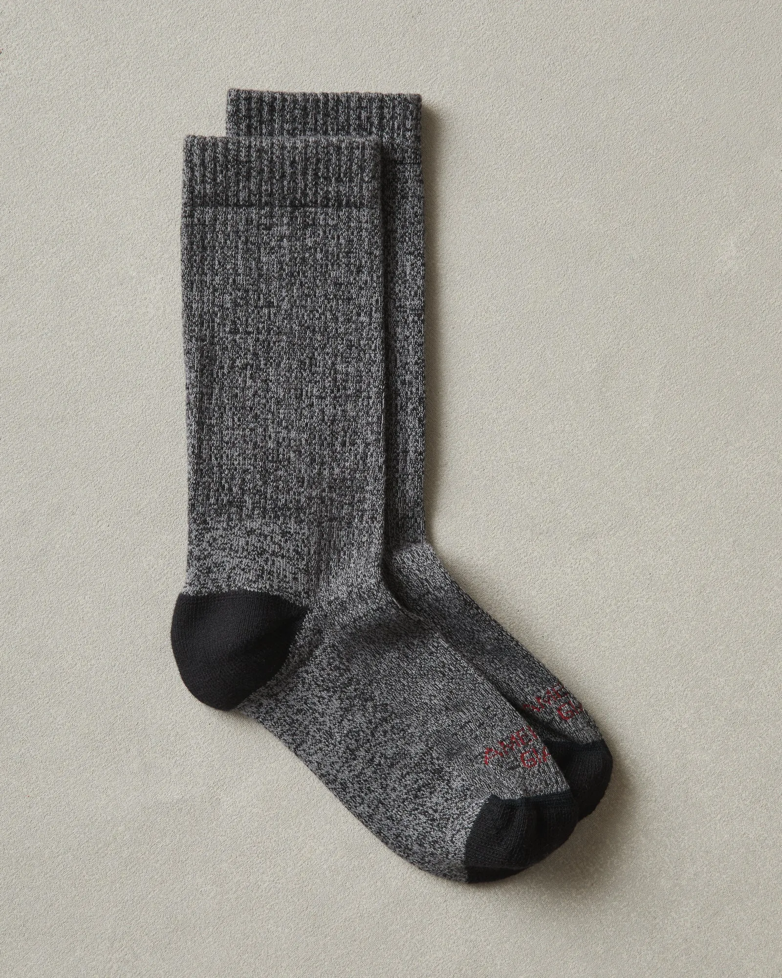 Crew Socks - Marl Charcoal sold by American Giant