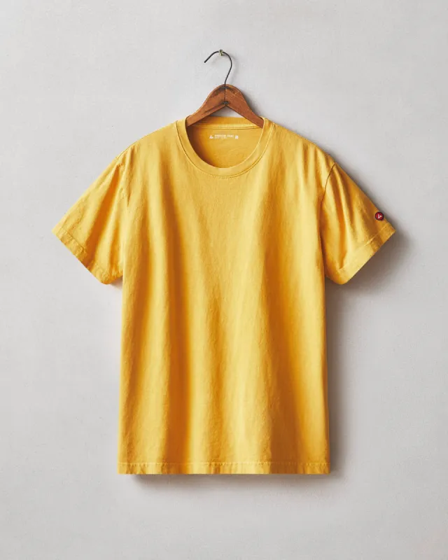 Men's Vintage Crew Tee - Washed Golden Yellow sold by American Giant