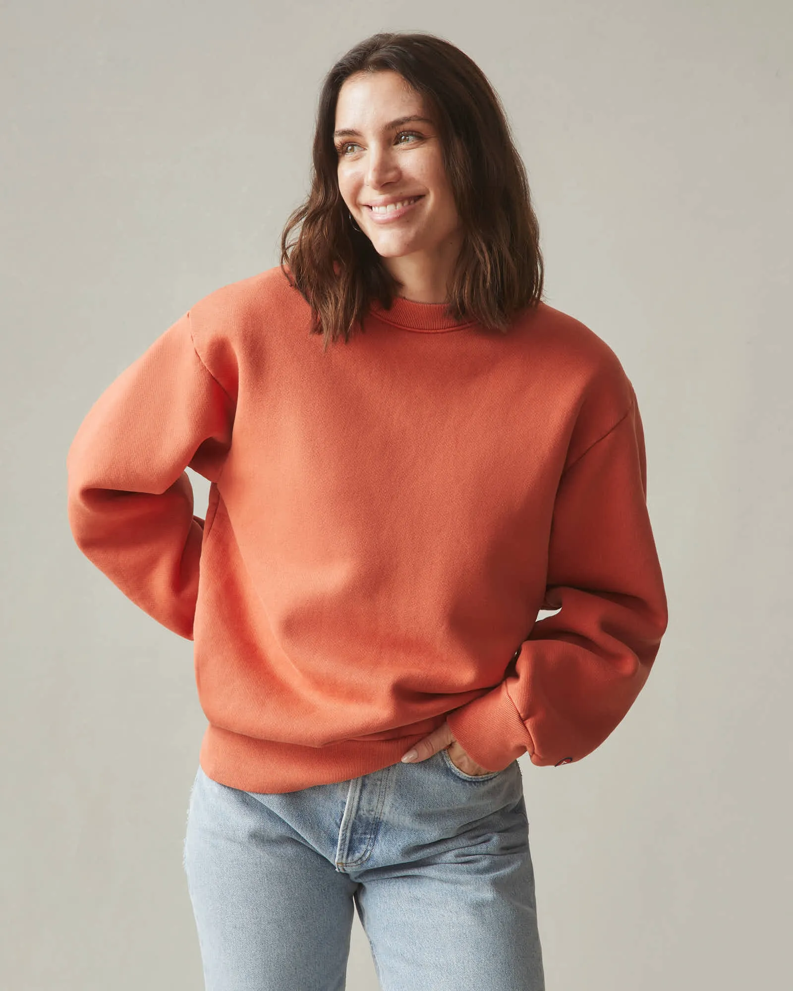 Unisex American Vintage Crew Sweatshirt - Habanero sold by American Giant product image thumbnail 3