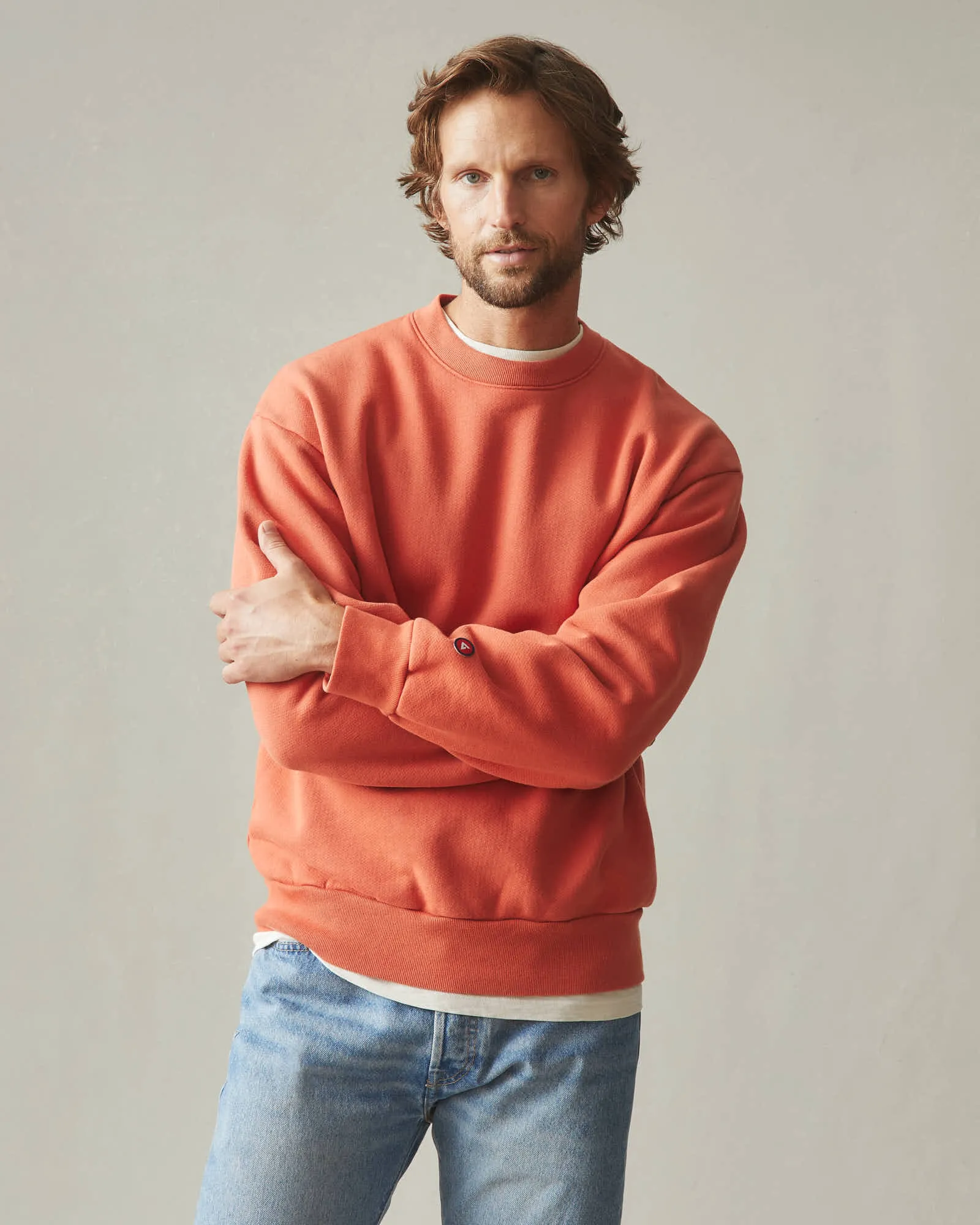 Unisex American Vintage Crew Sweatshirt - Habanero sold by American Giant product image thumbnail 2