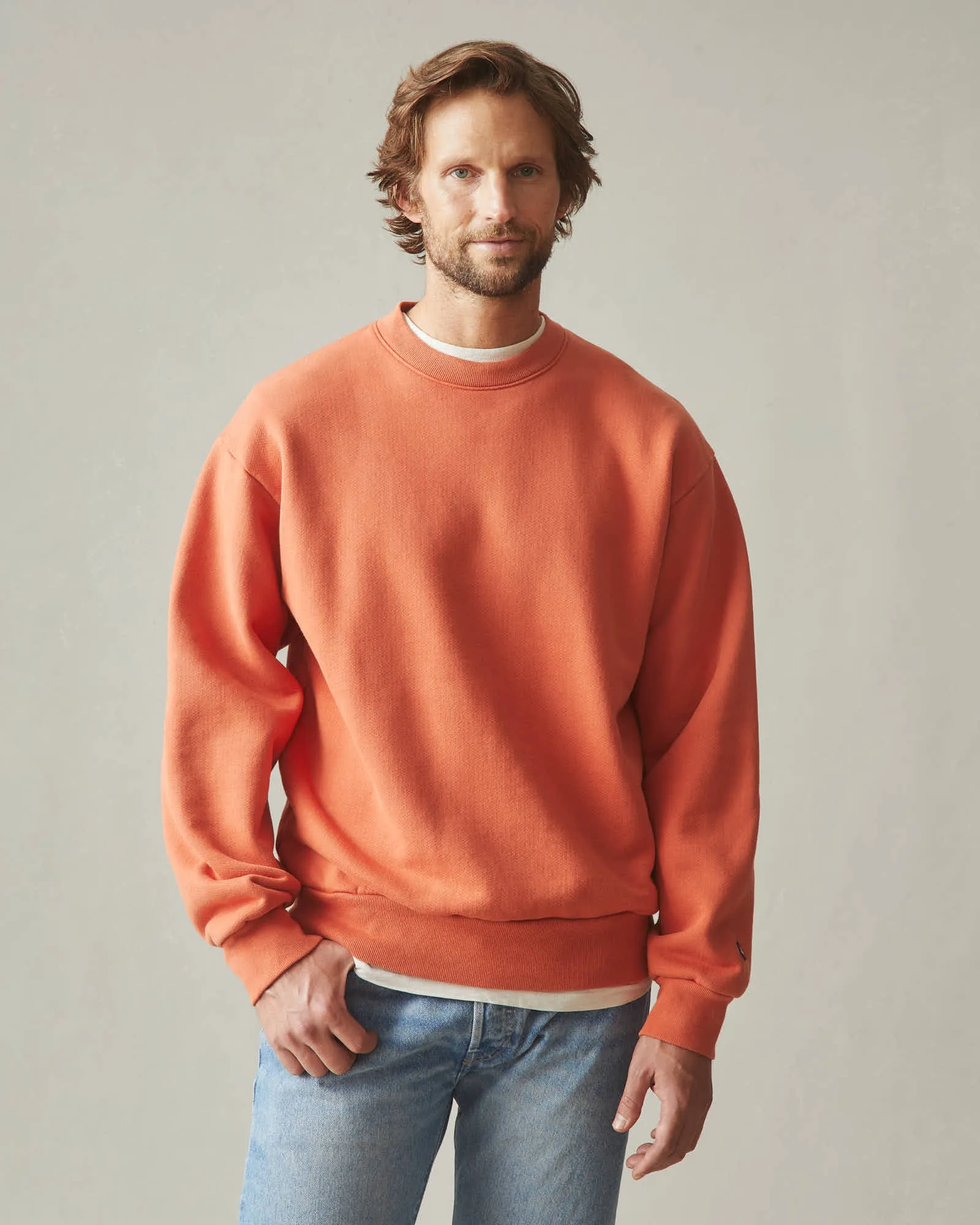 Unisex American Vintage Crew Sweatshirt - Habanero sold by American Giant product image thumbnail 4