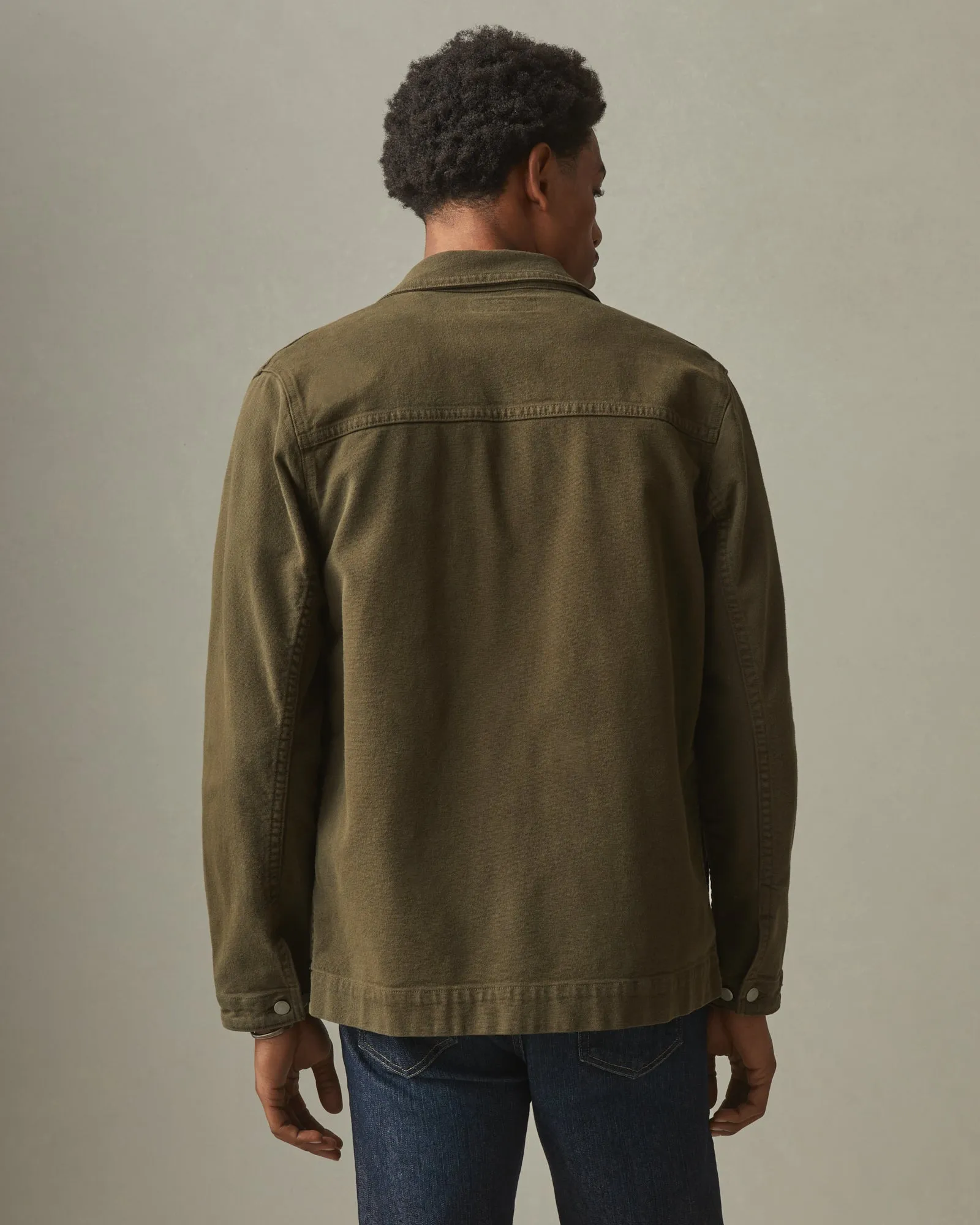 Unisex Roughneck Chore Jacket - Deep Olive sold by American Giant product image thumbnail 2