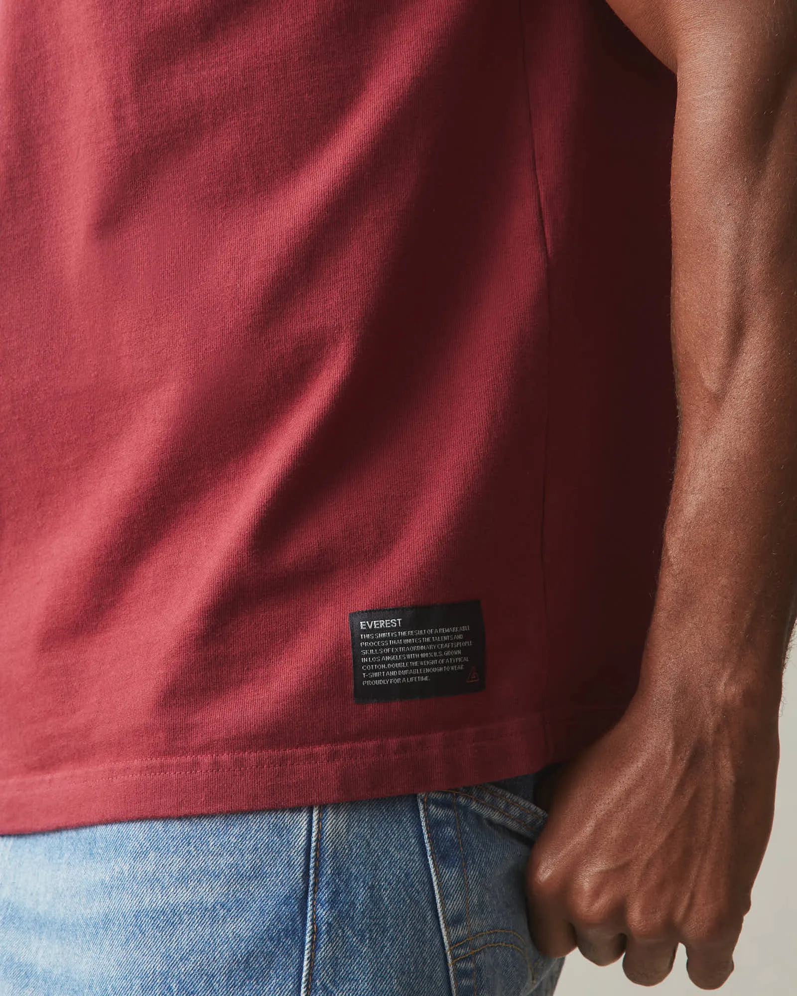 Men's Everest Tee - Tibetan Red sold by American Giant product image thumbnail 5