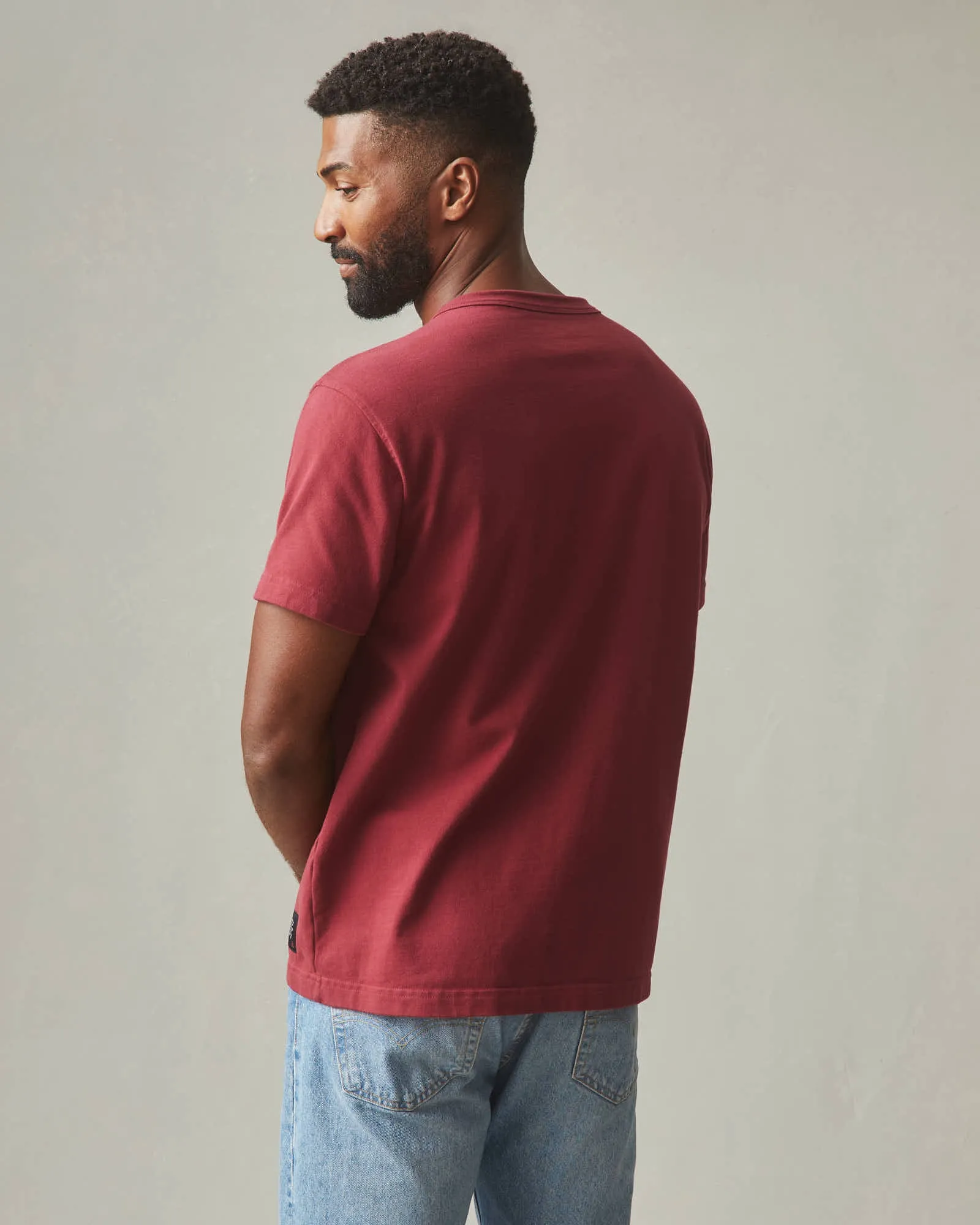 Men's Everest Tee - Tibetan Red sold by American Giant product image thumbnail 4