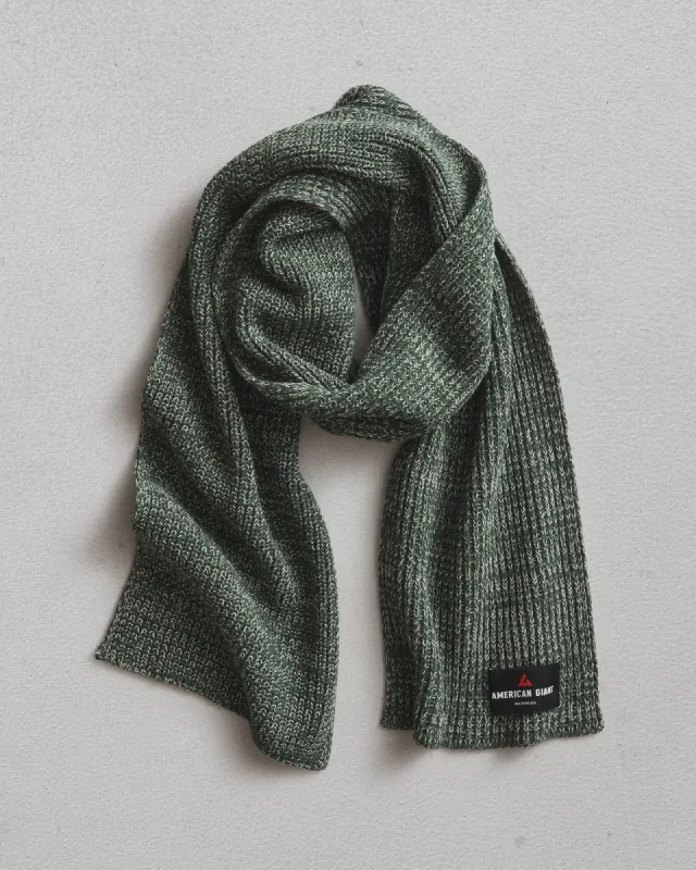 Sweater Scarf - Green Marled sold by American Giant
