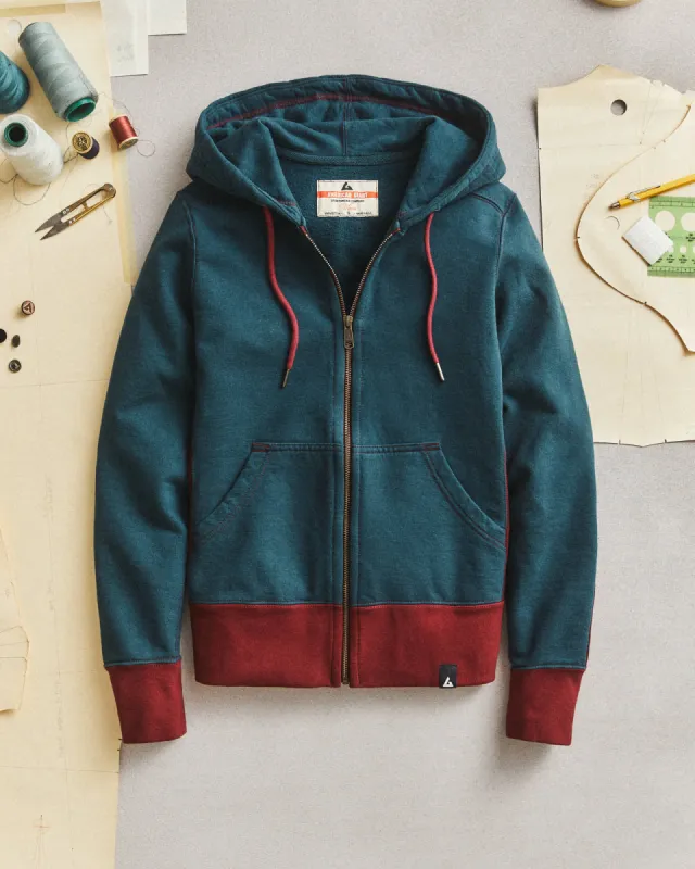 Vault Classic Full Zip - Blue Mountain Oxblood sold by American Giant