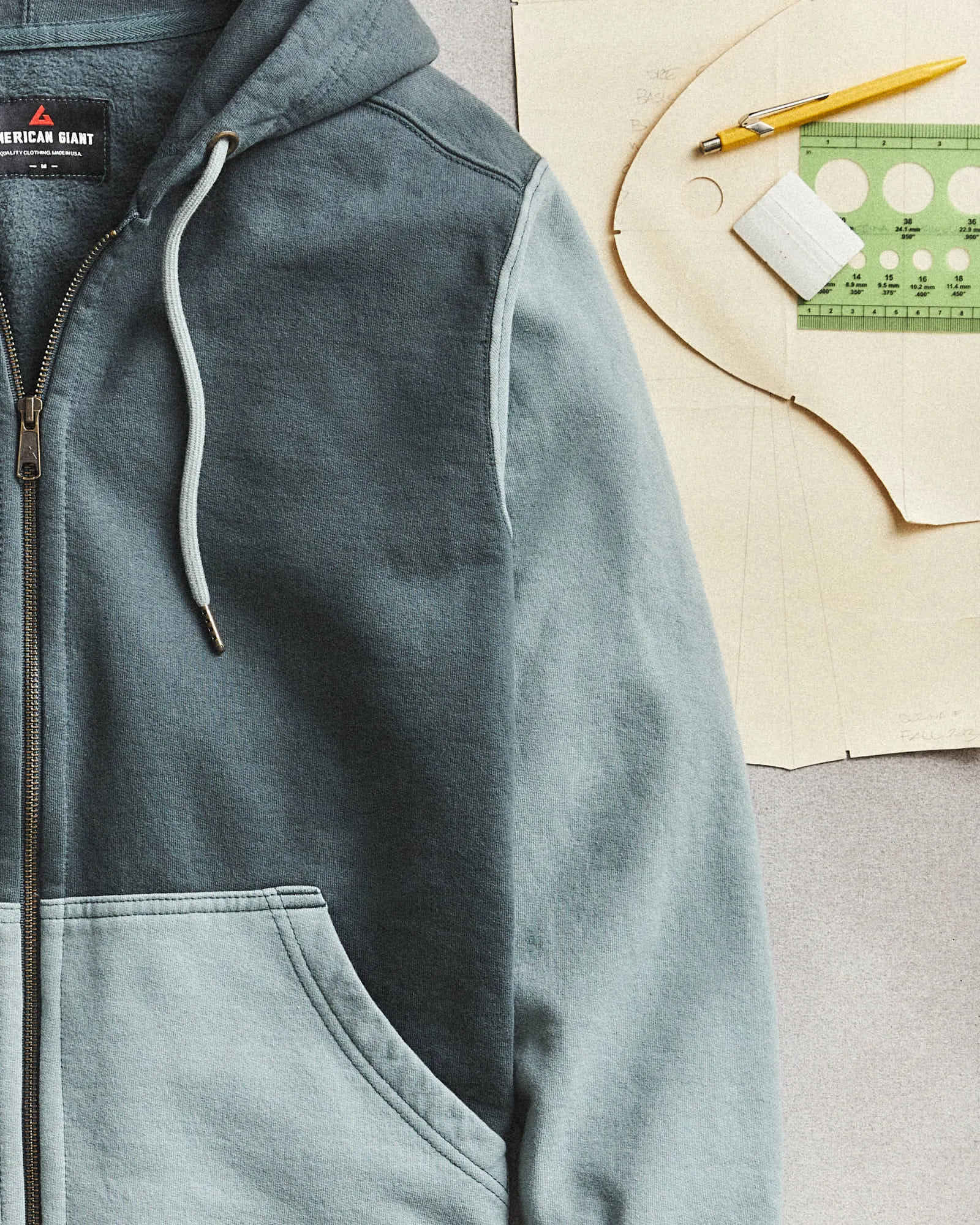 Vault Classic Full Zip - Vintage Indigo Lead sold by American Giant product image thumbnail 2