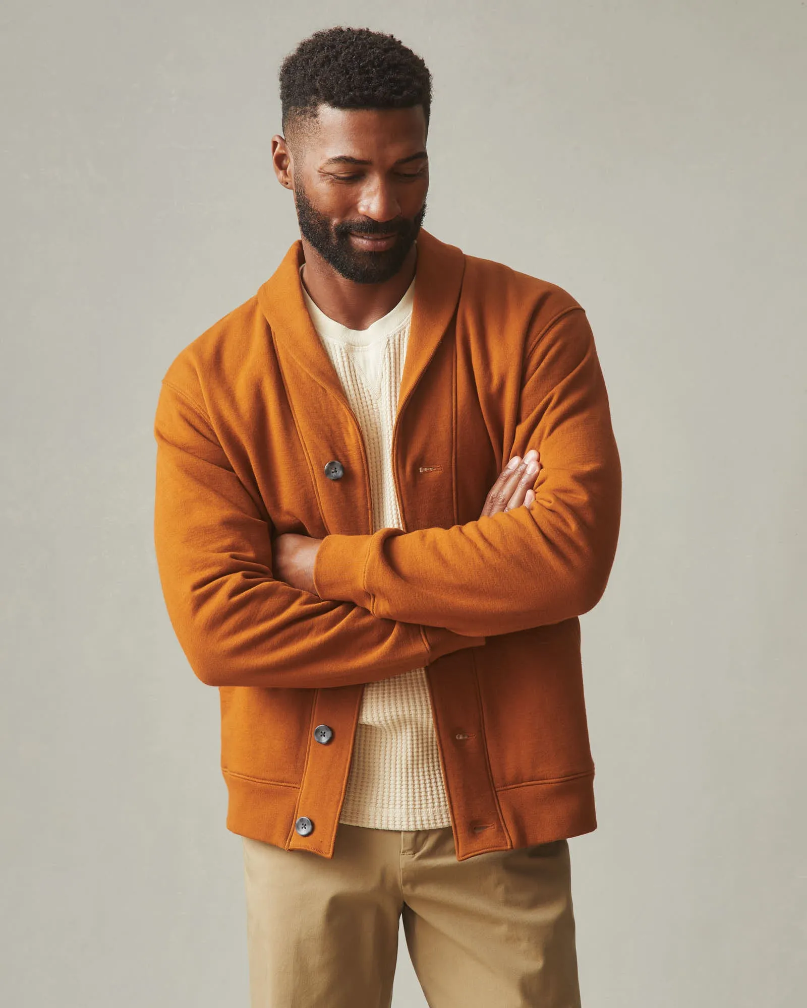 Shawl Collar Cardigan - Caramel Cafe sold by American Giant product image thumbnail 2