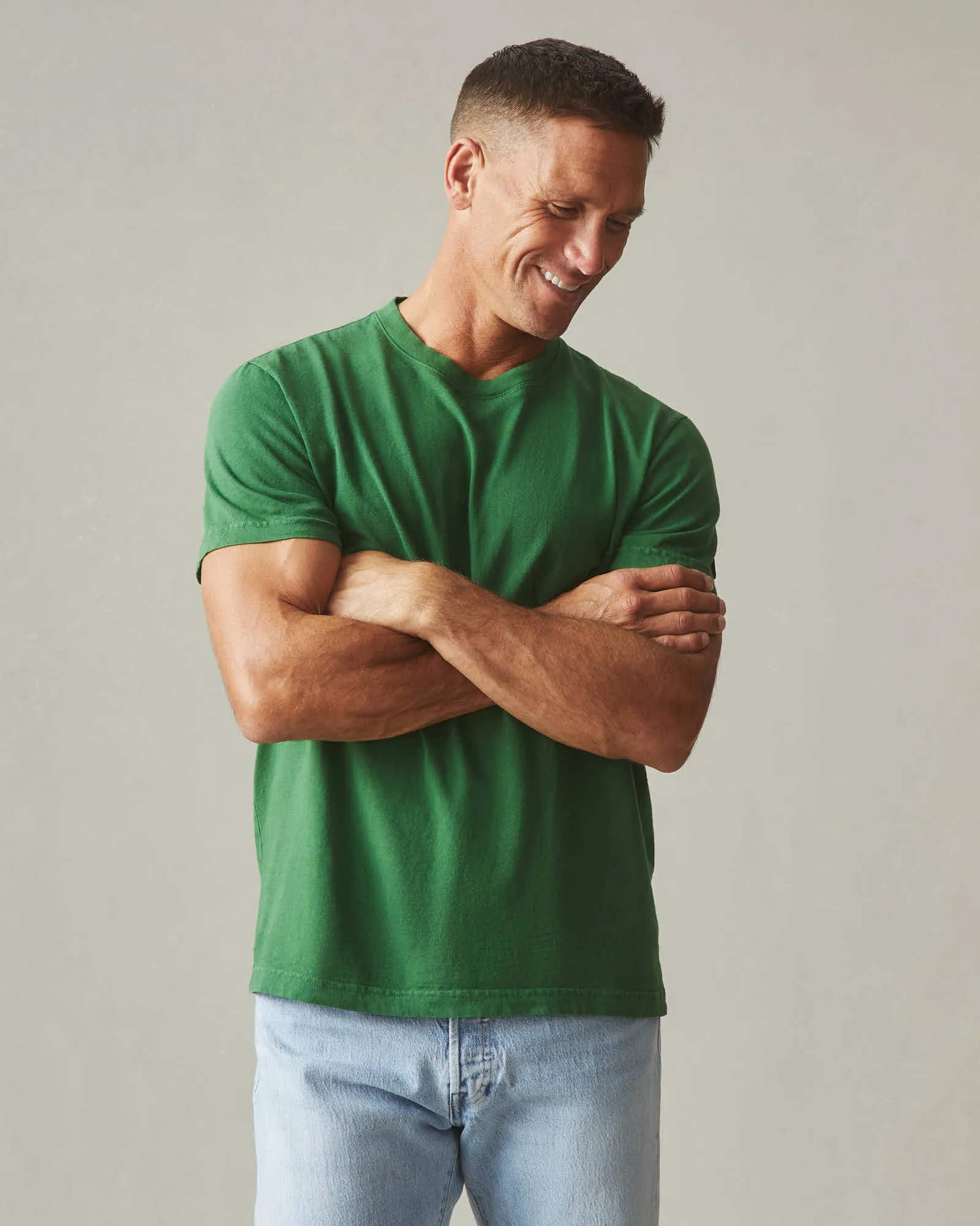 Men's Vintage Crew Tee - Washed Formal Garden sold by American Giant product image thumbnail 3