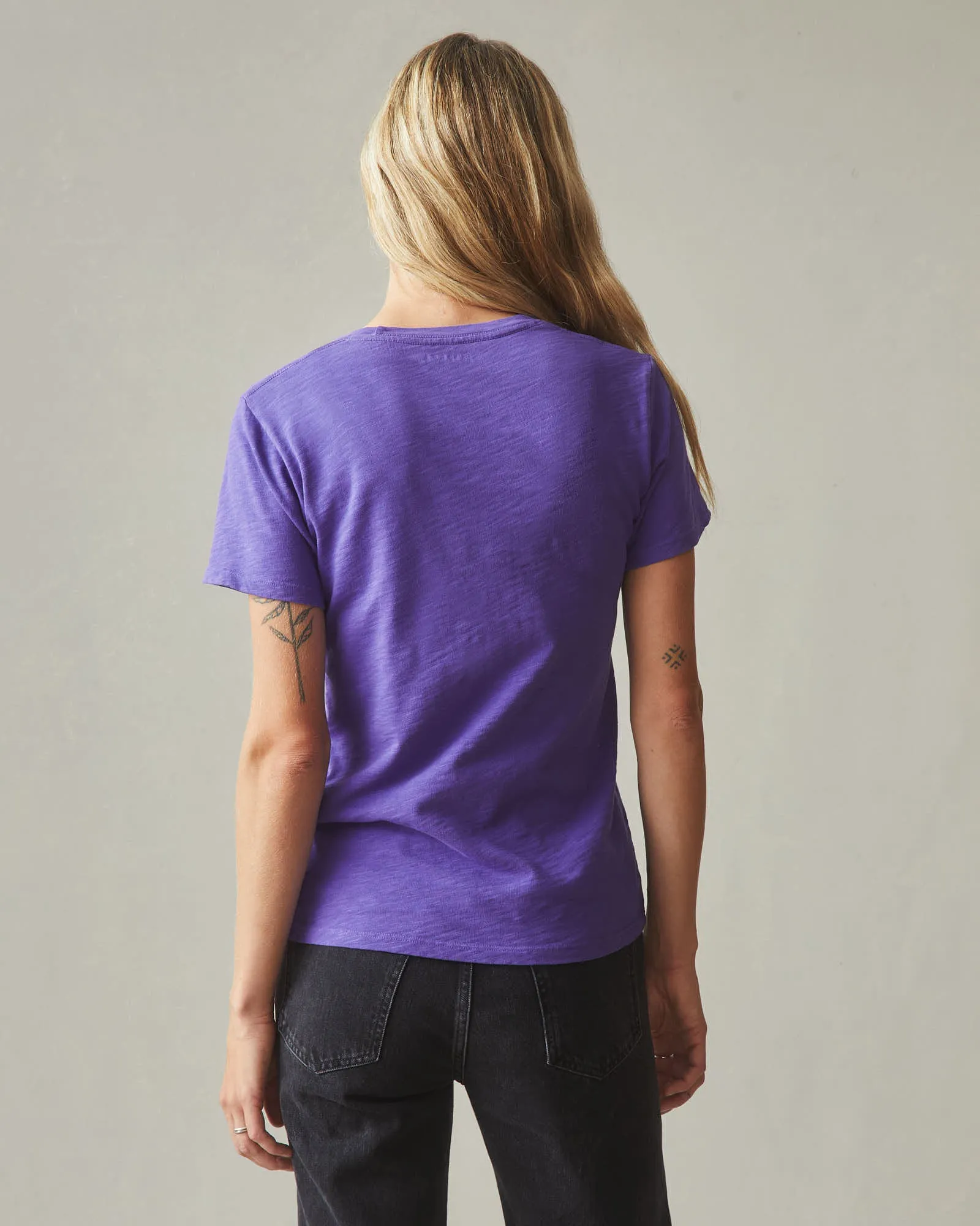 Women's Premium Slub Crew Tee - Ultra Violet sold by American Giant product image thumbnail 3
